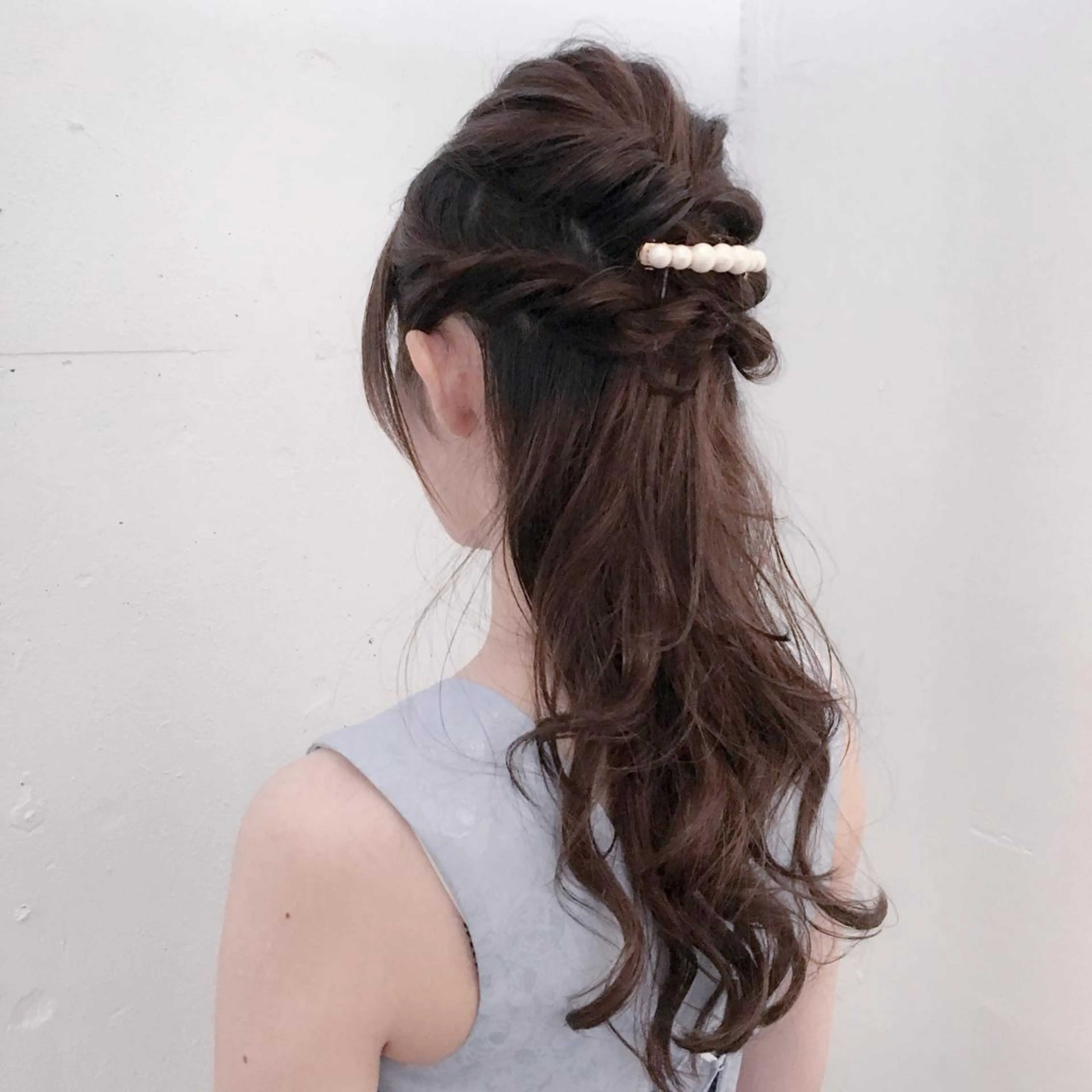 ロング パーマ ヘアアレンジ トミタ アツシのヘアスタイル