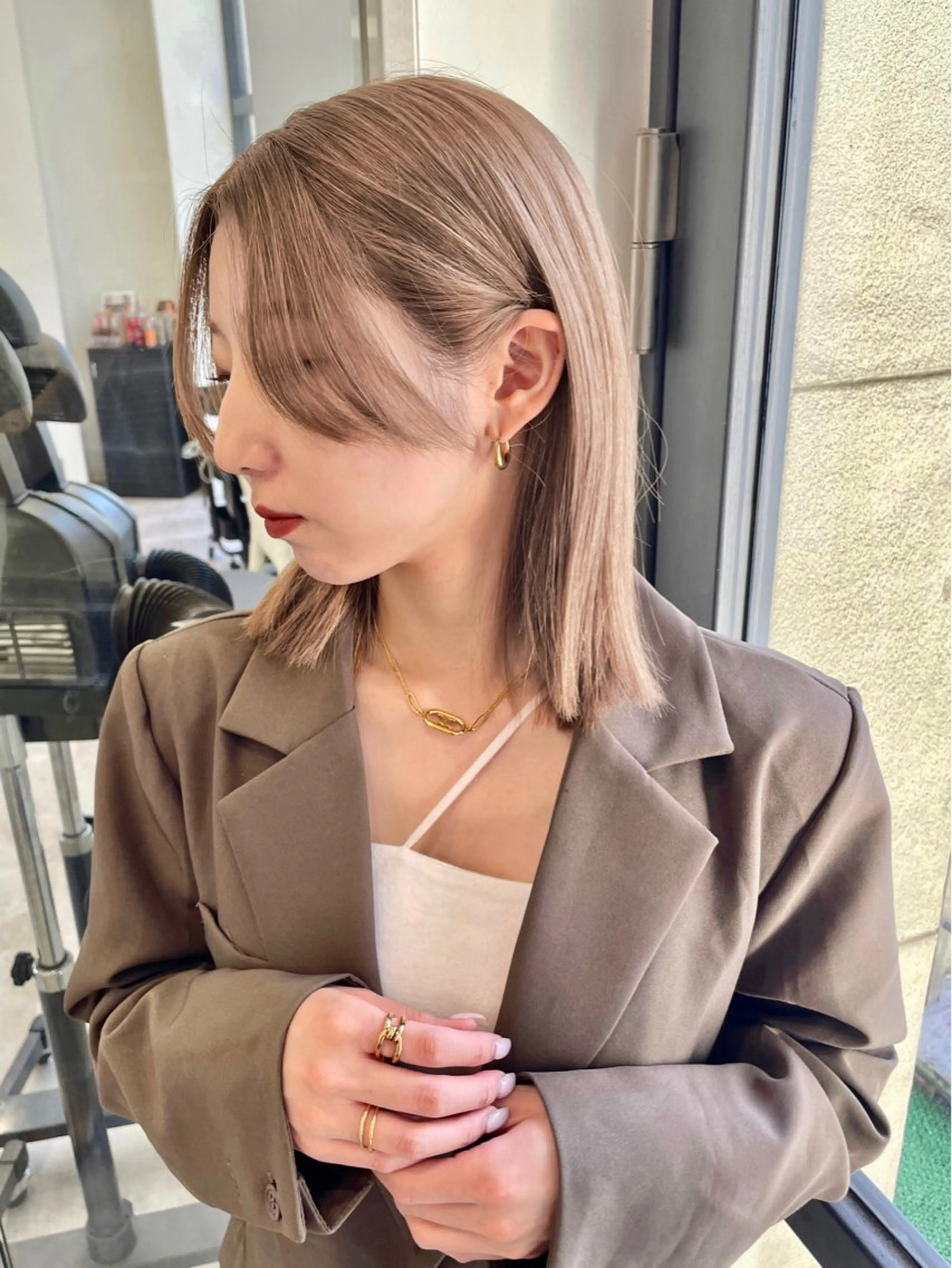 ミディアム 近澤瑠以✂️パーマ /メンズ💈渋谷💈のヘアスタイル