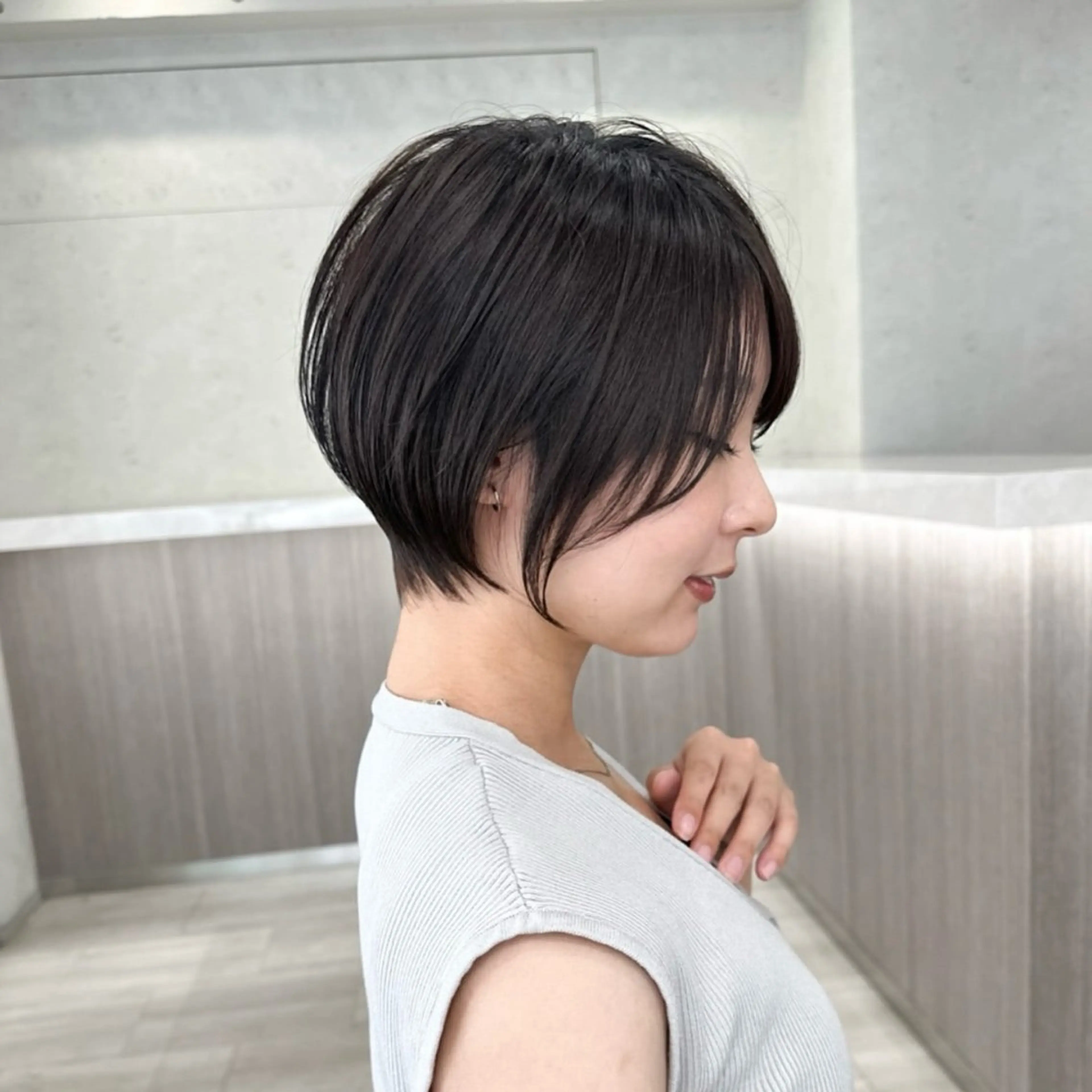 ショート 透明感カラー ふうか　渋谷のヘアスタイル