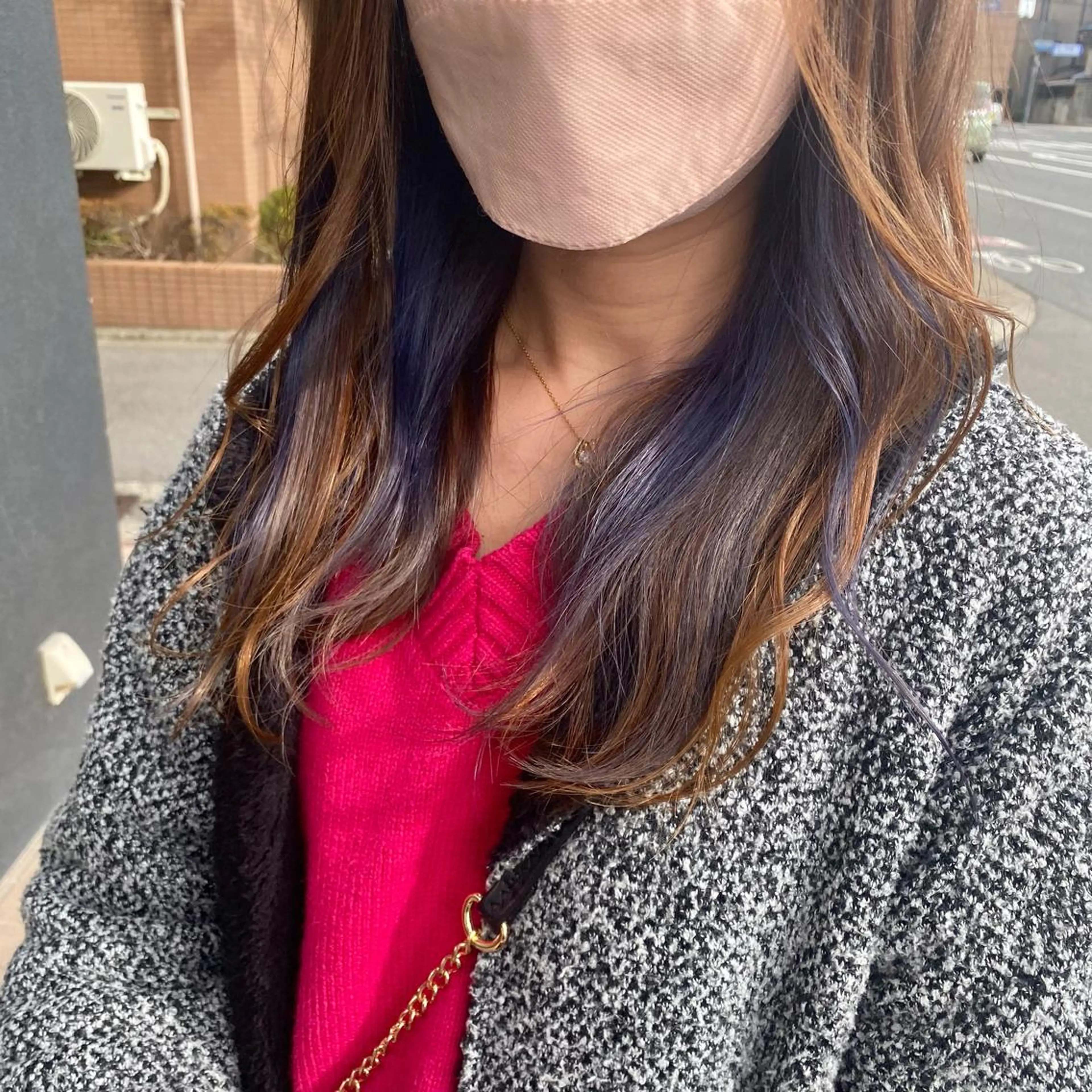 セミロング カラー イヤリングカラー Slap Dash 【スラップ ダッシュ】所属・髪質改善カラー 🧸かりん🎀‪のヘアスタイル