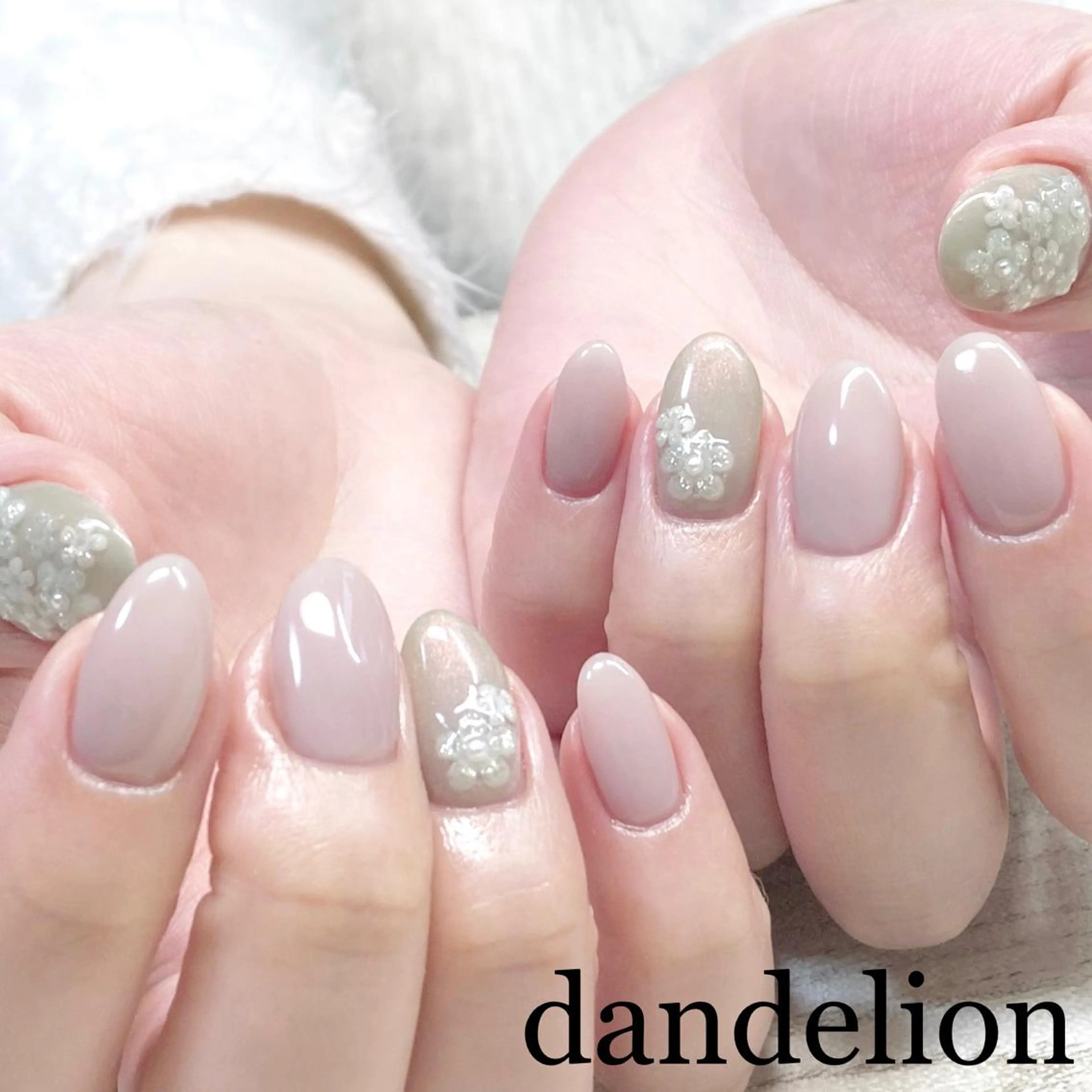 ネイル ハンドネイル ハンドケア dandelion ダンデライオンのネイルデザイン