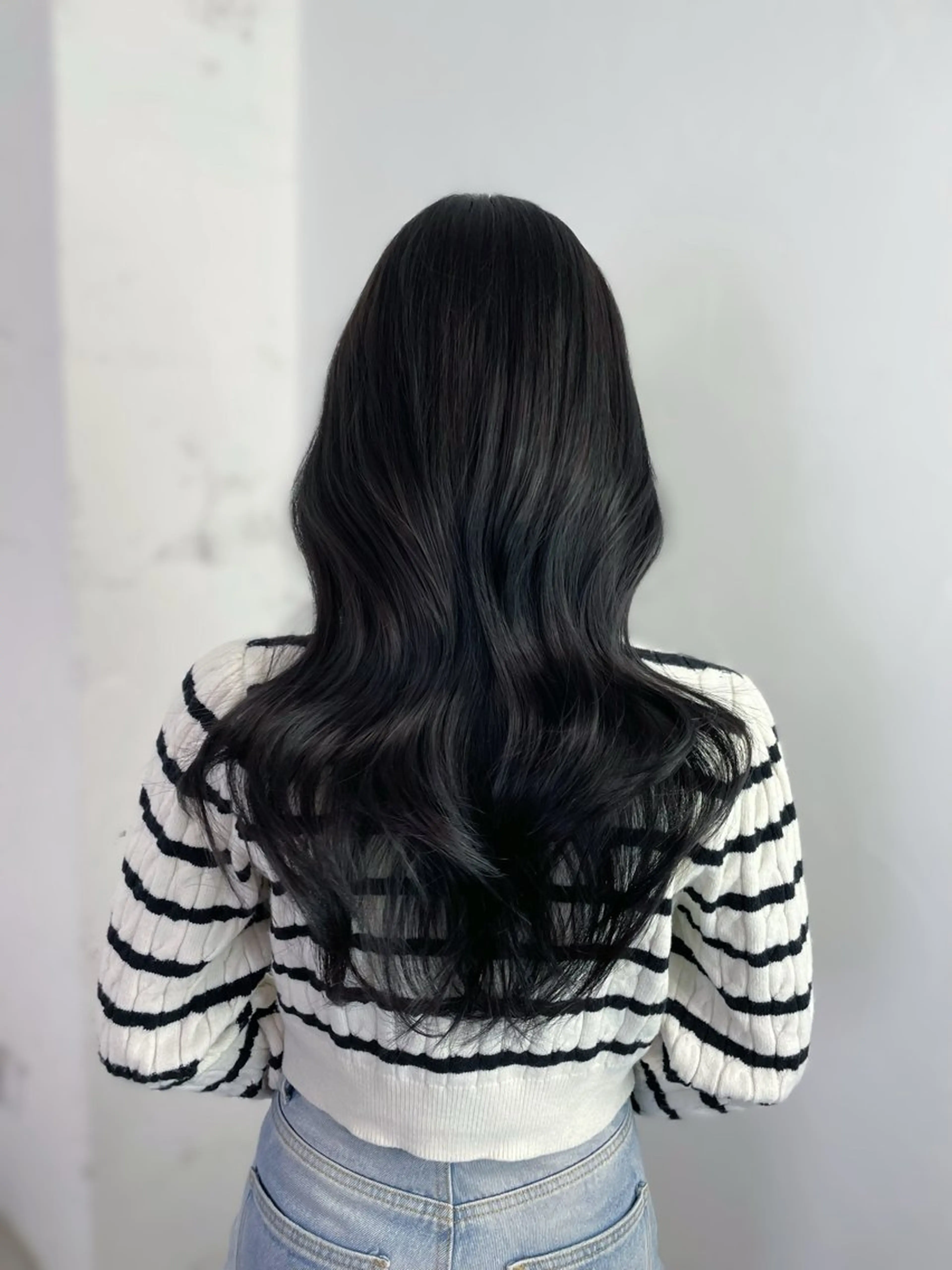 ロング カット ヘアカラー MINAMO 韓国レイヤーのヘアスタイル