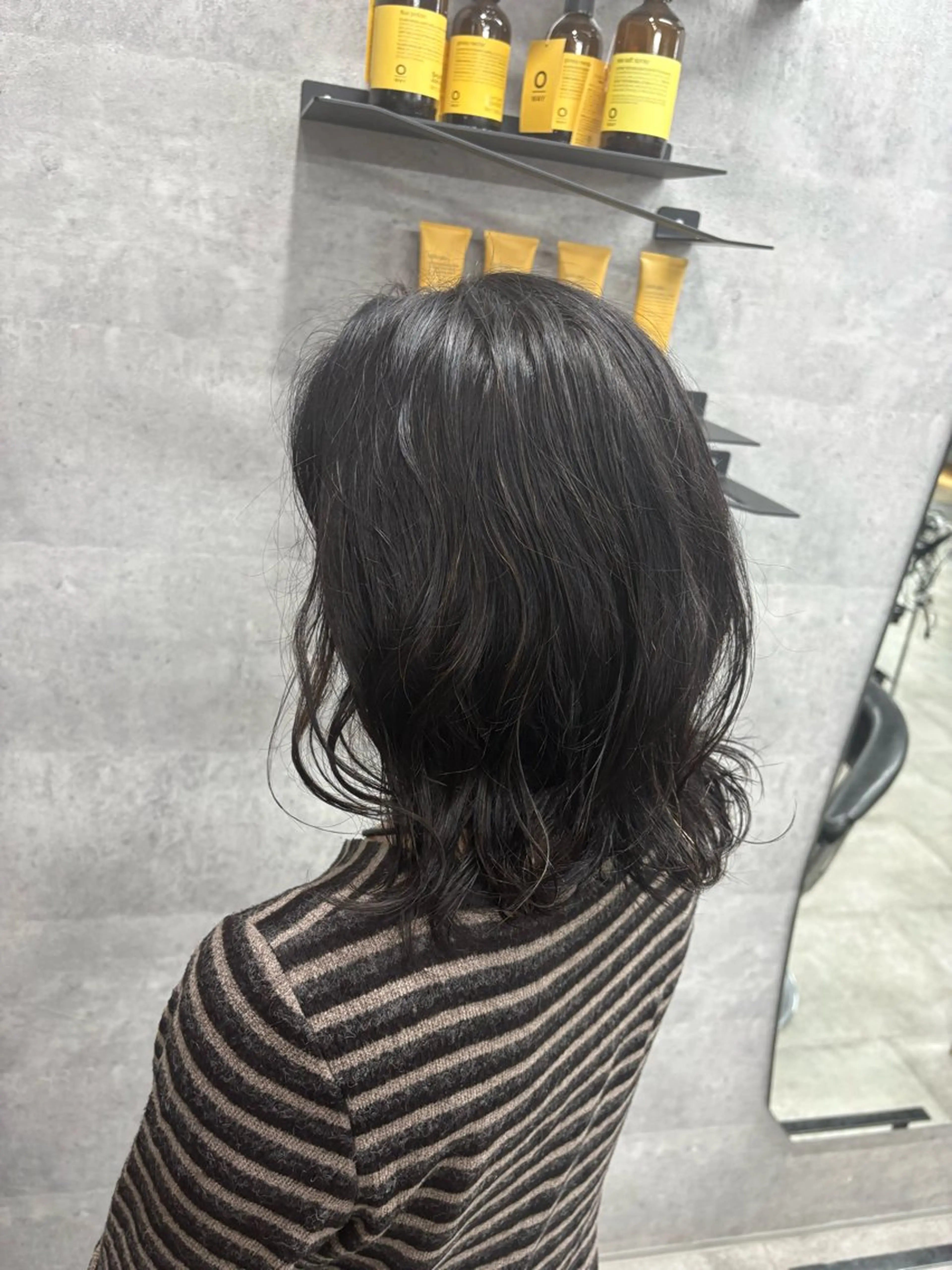 ミディアム パーマ riho 🥣🤍のヘアスタイル