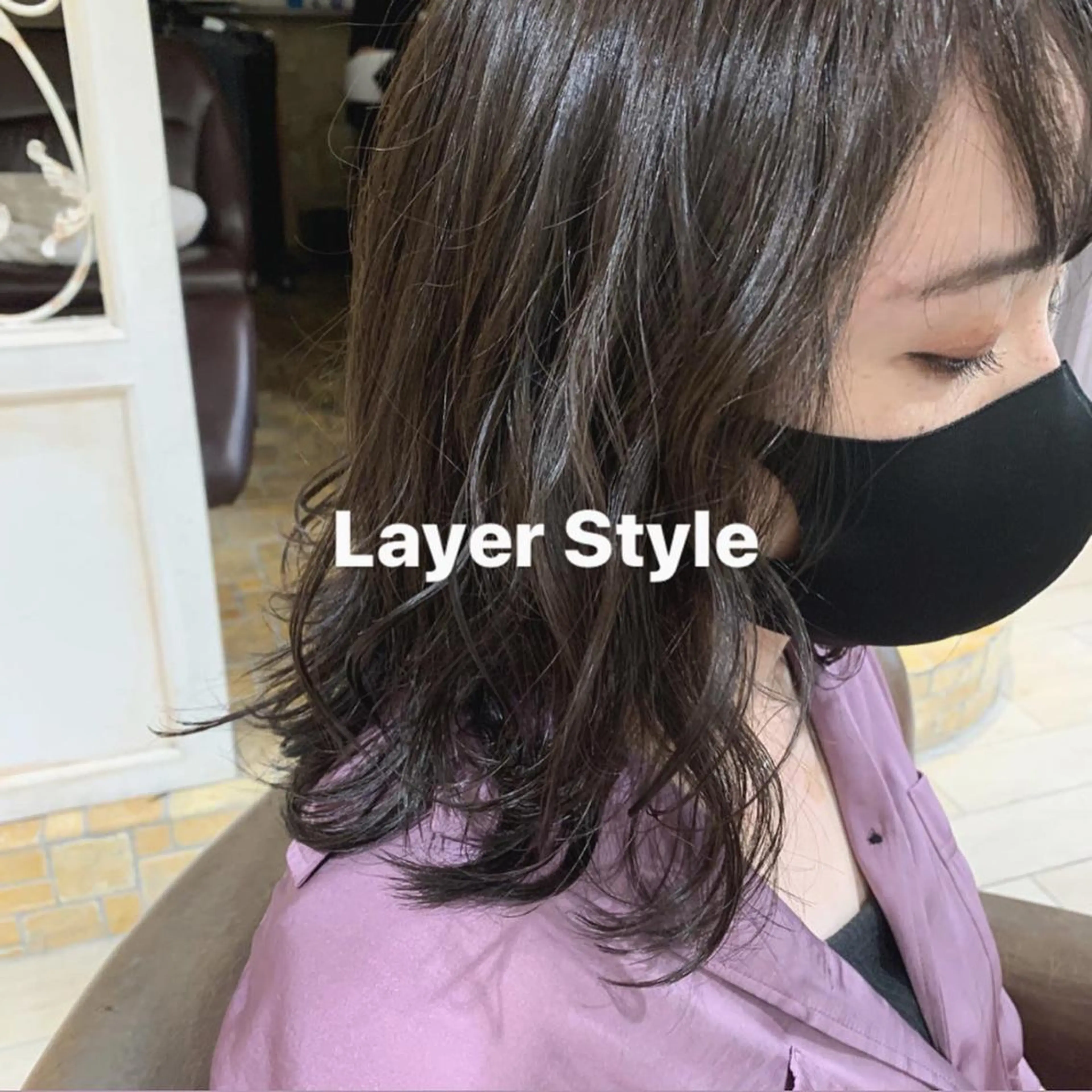 ミディアム カラー パーマ ヘアアレンジ グレージュ 顔周りカット レイヤーカット 小顔カット カット ヘアカラー トリートメント メンズパーマ特化🔥 ツイスパ/シャドウのヘアスタイル