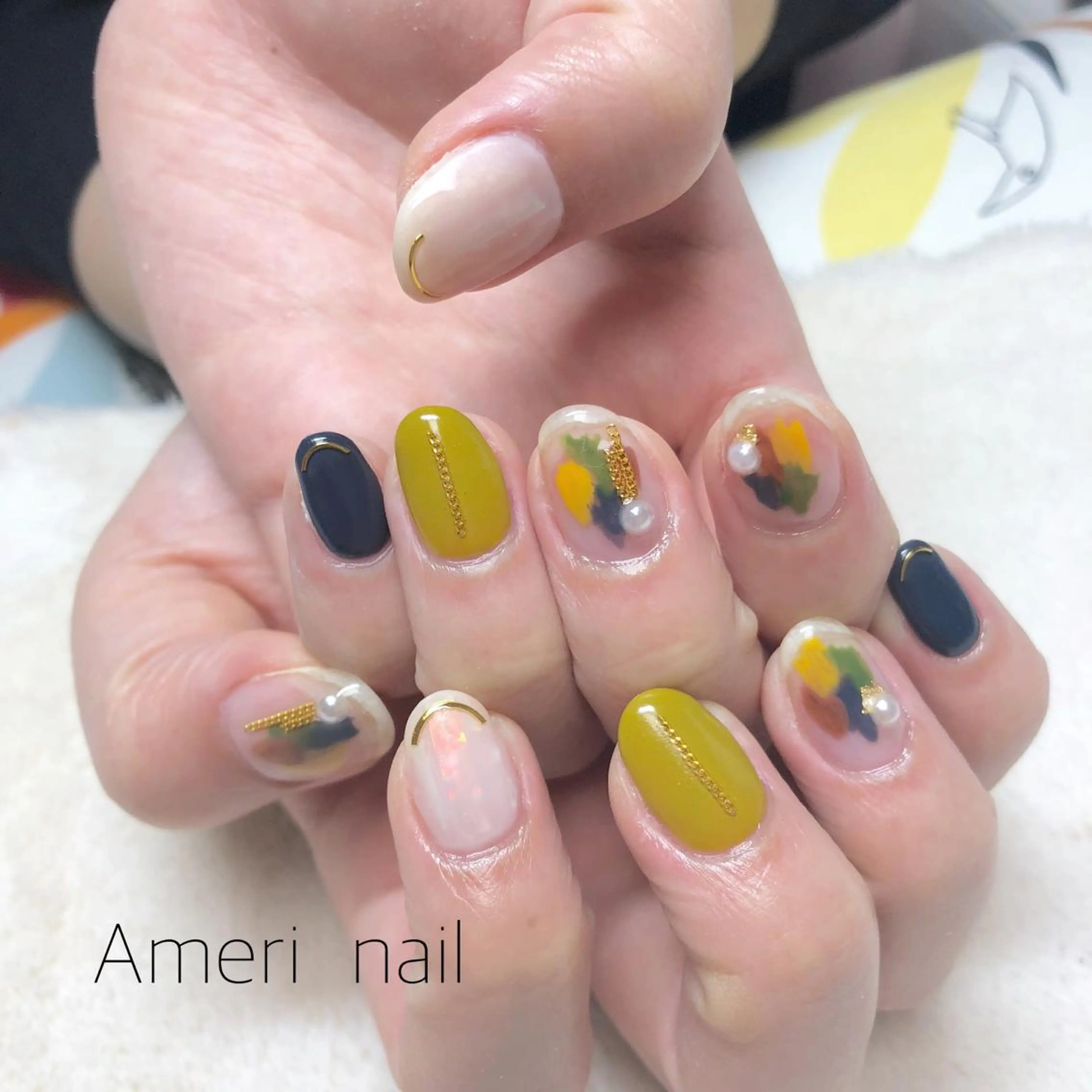 ネイル ハンドネイル Ameri nail /UKIのネイルデザイン