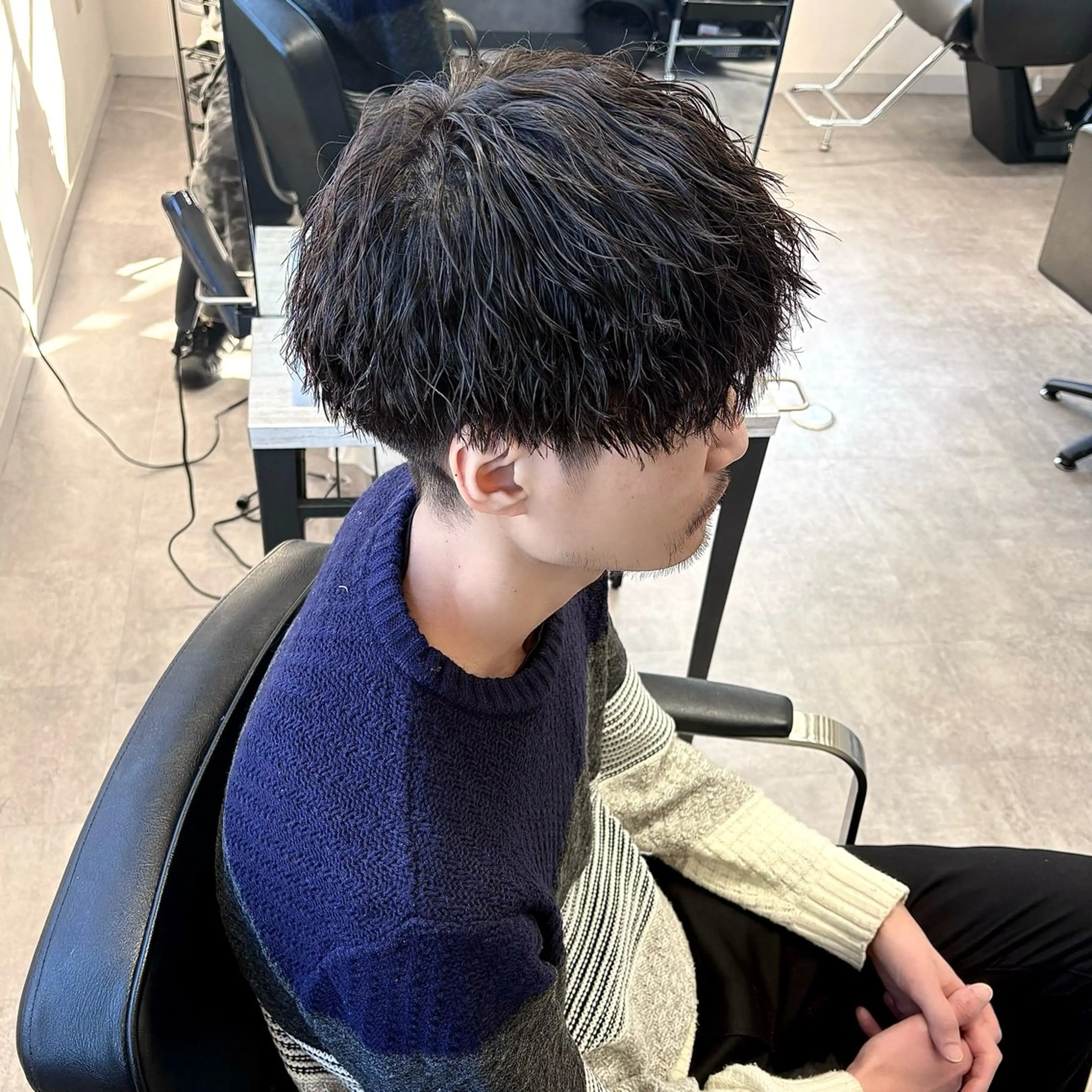 ショート パーマ メンズ カット パーマ 浜松/メンズサロン/ Yuna🐈‍⬛🫧のヘアスタイル