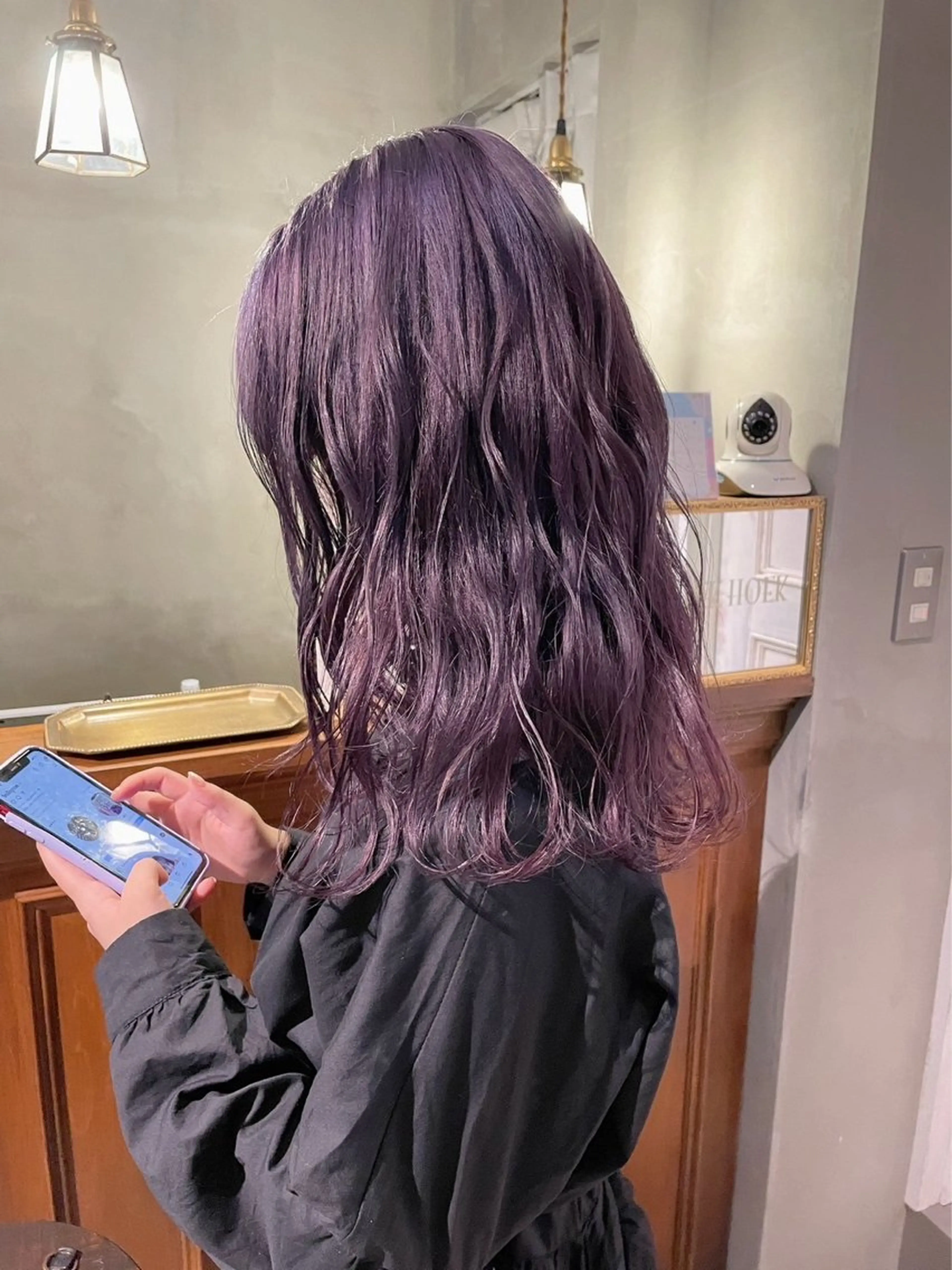 ロング カラー ヘアアレンジ ラベンダーカラー ラベンダーピンク ピンクカラー ヘアカラー saya 🧸 カット/縮毛矯正のヘアスタイル