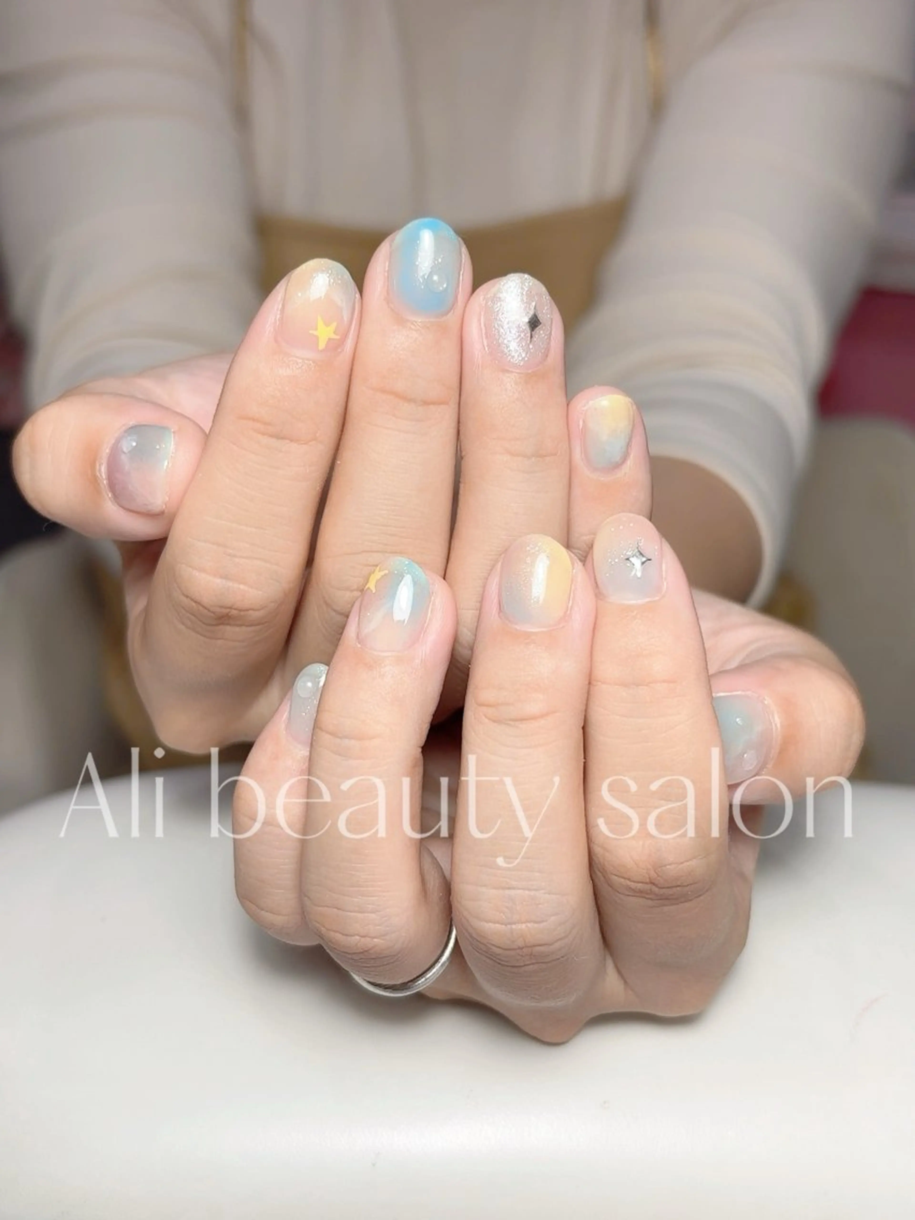 ネイル 大理石ネイル(マーブル) ハンドネイル Ali 新小岩 ネイル専門のネイルデザイン