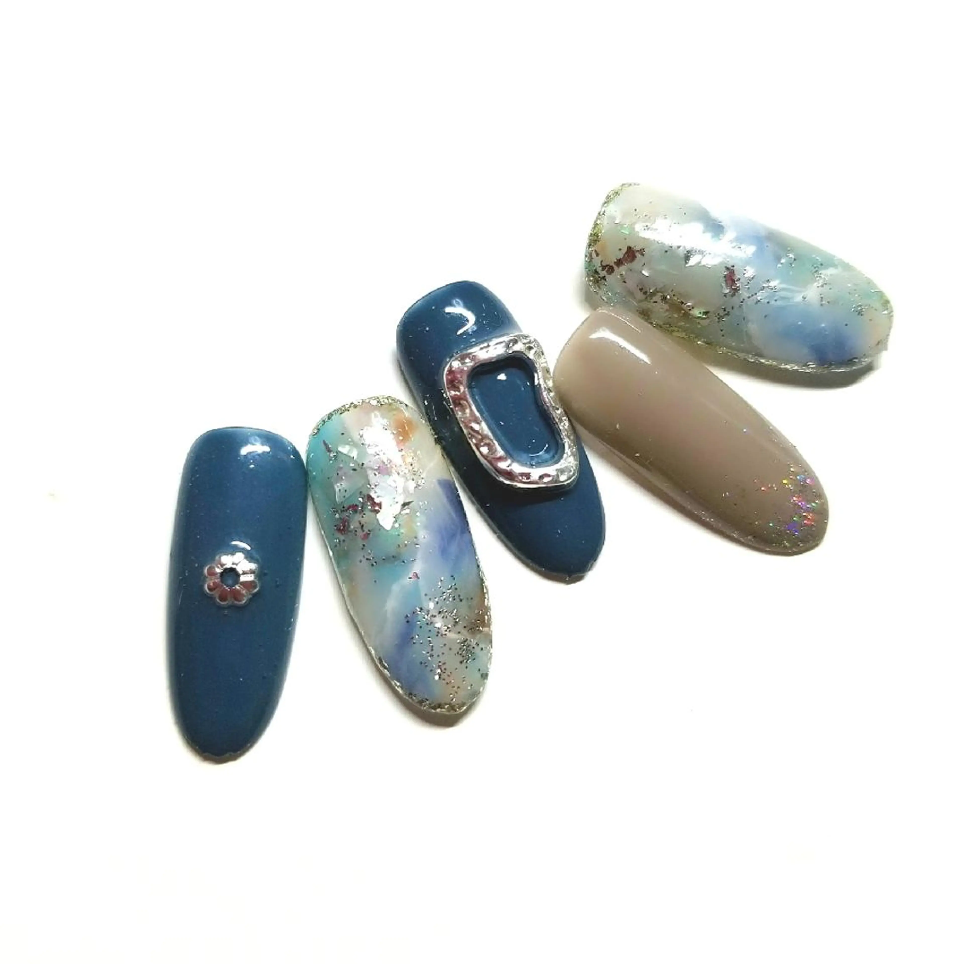 ネイル 大理石ネイル(マーブル) Lien nail リアン　ネイルのネイルデザイン