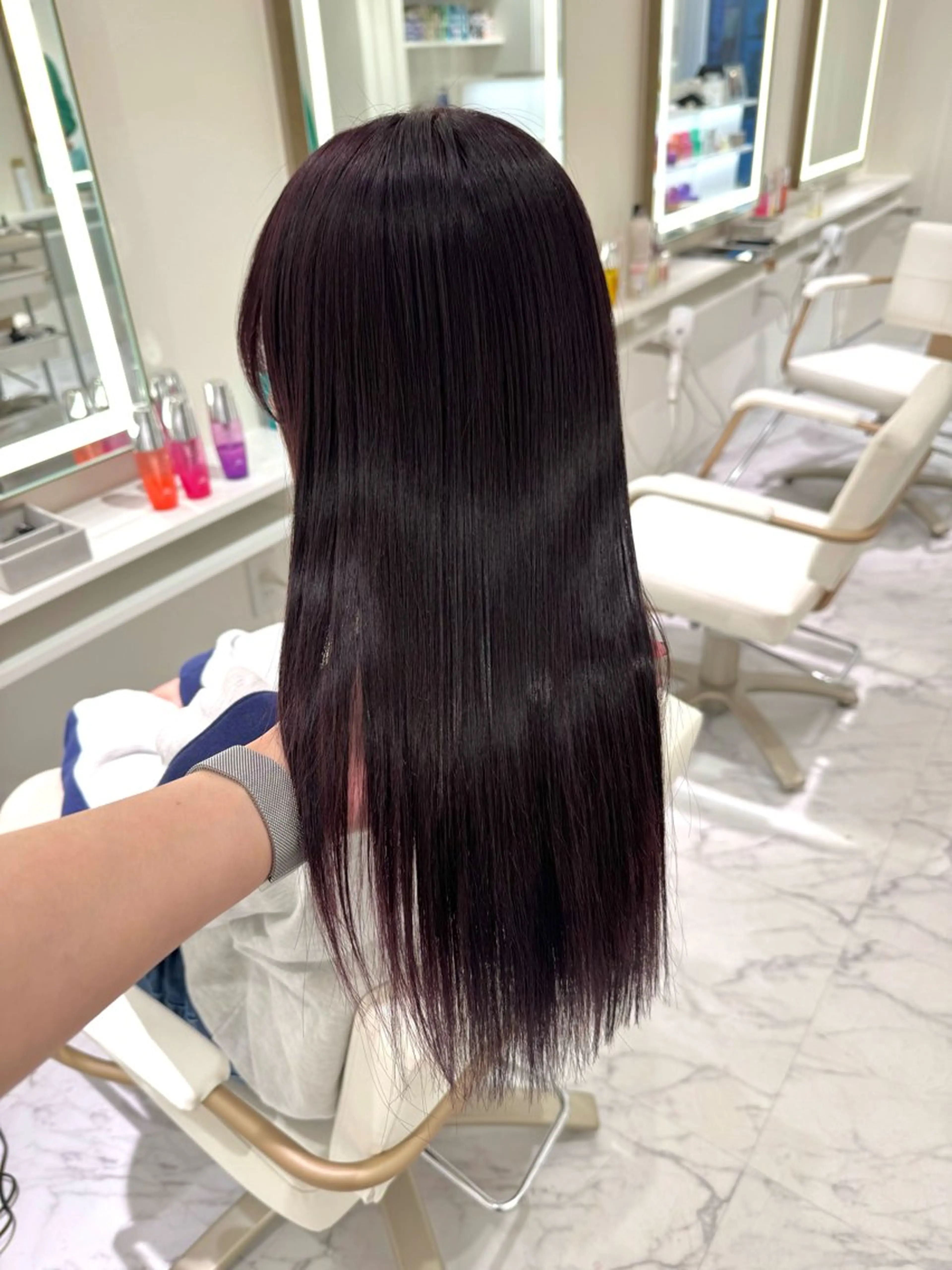 ロング カラー ヘアカラー ParveMix🍀 藤原愛未のヘアスタイル