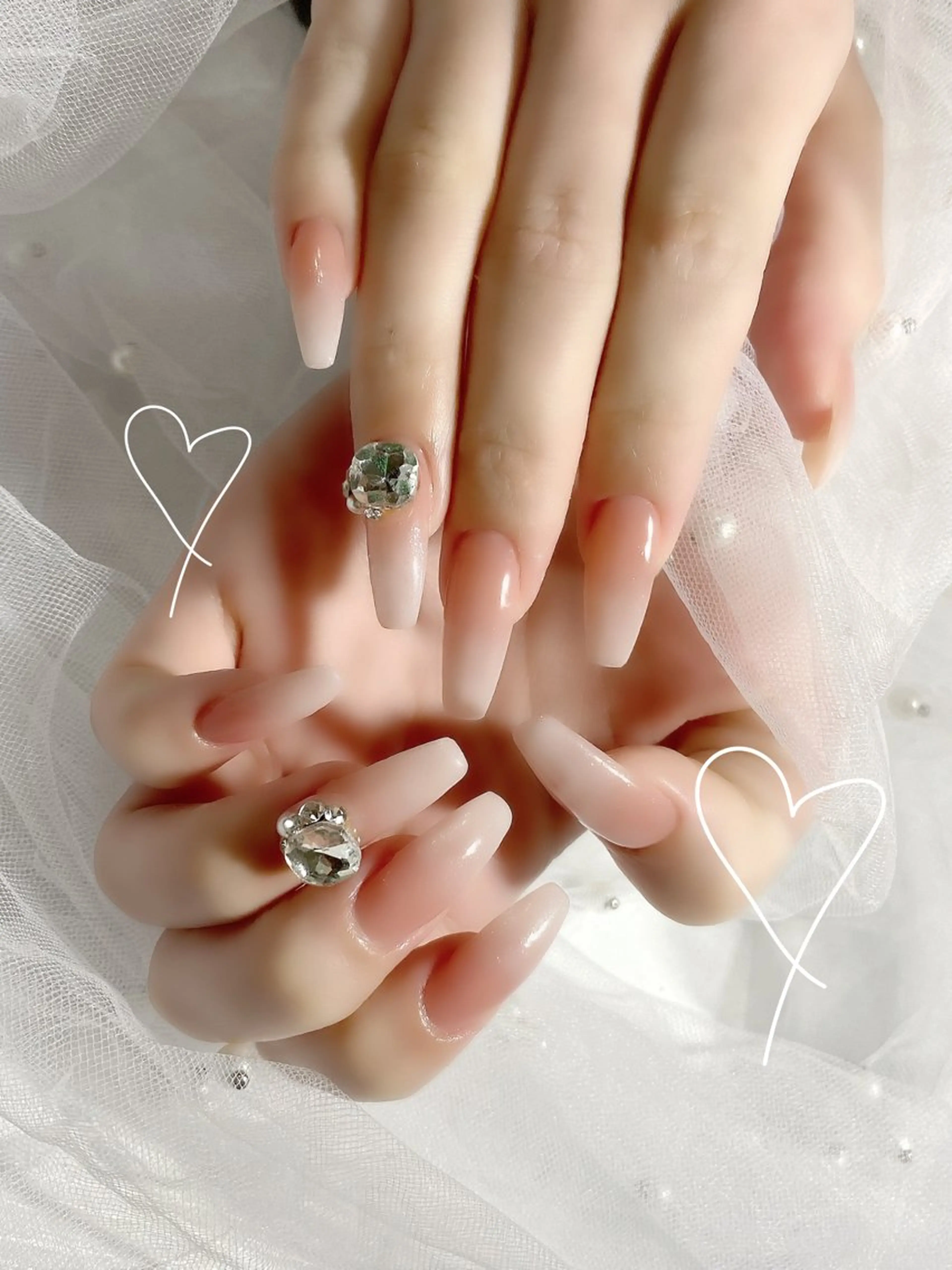 ネイル ハンドネイル ＫＥＩ nail🎀 ガーリーネイル🧸のネイルデザイン
