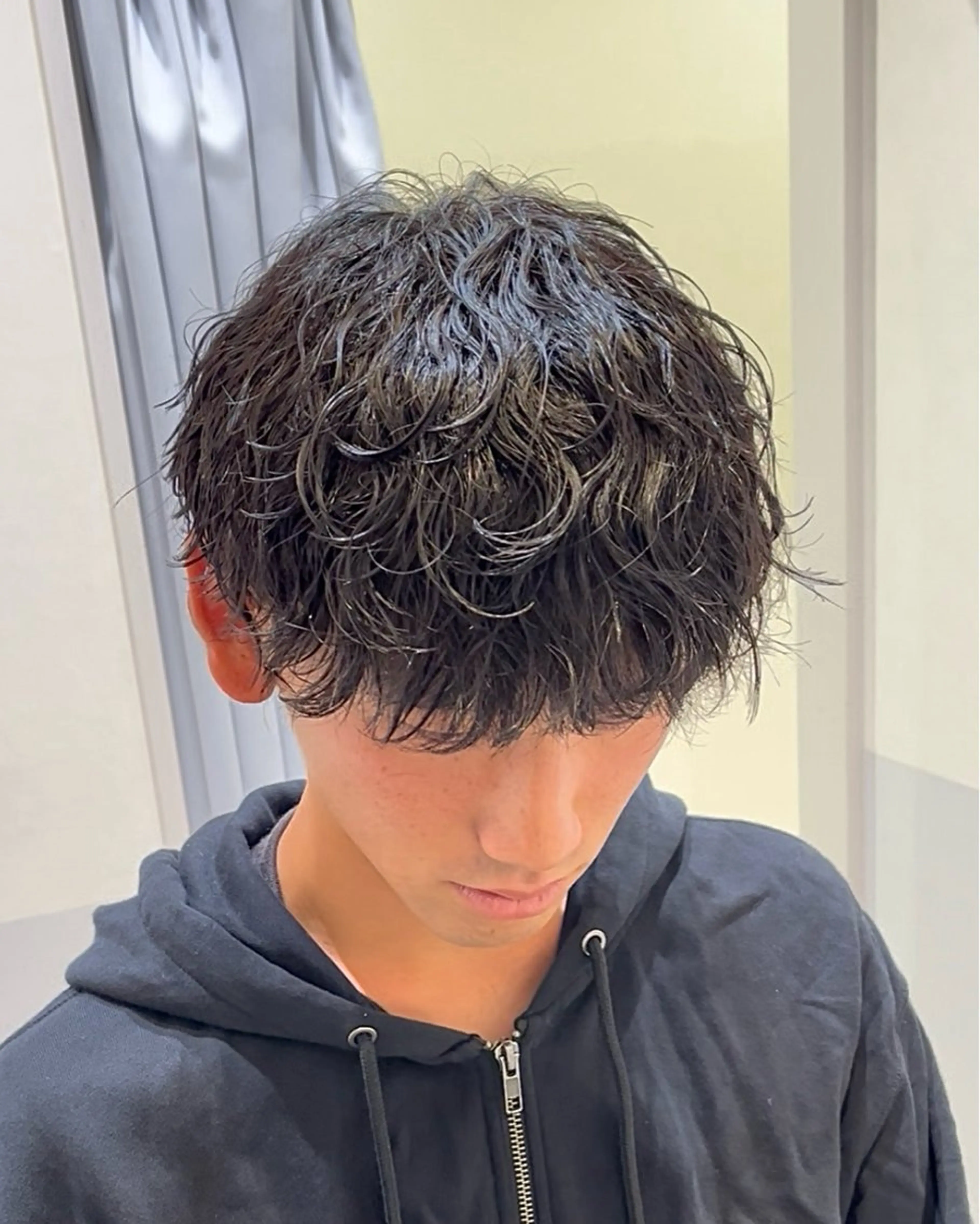 ショート パーマ メンズ カット パーマ 吉田 笙乃のヘアスタイル