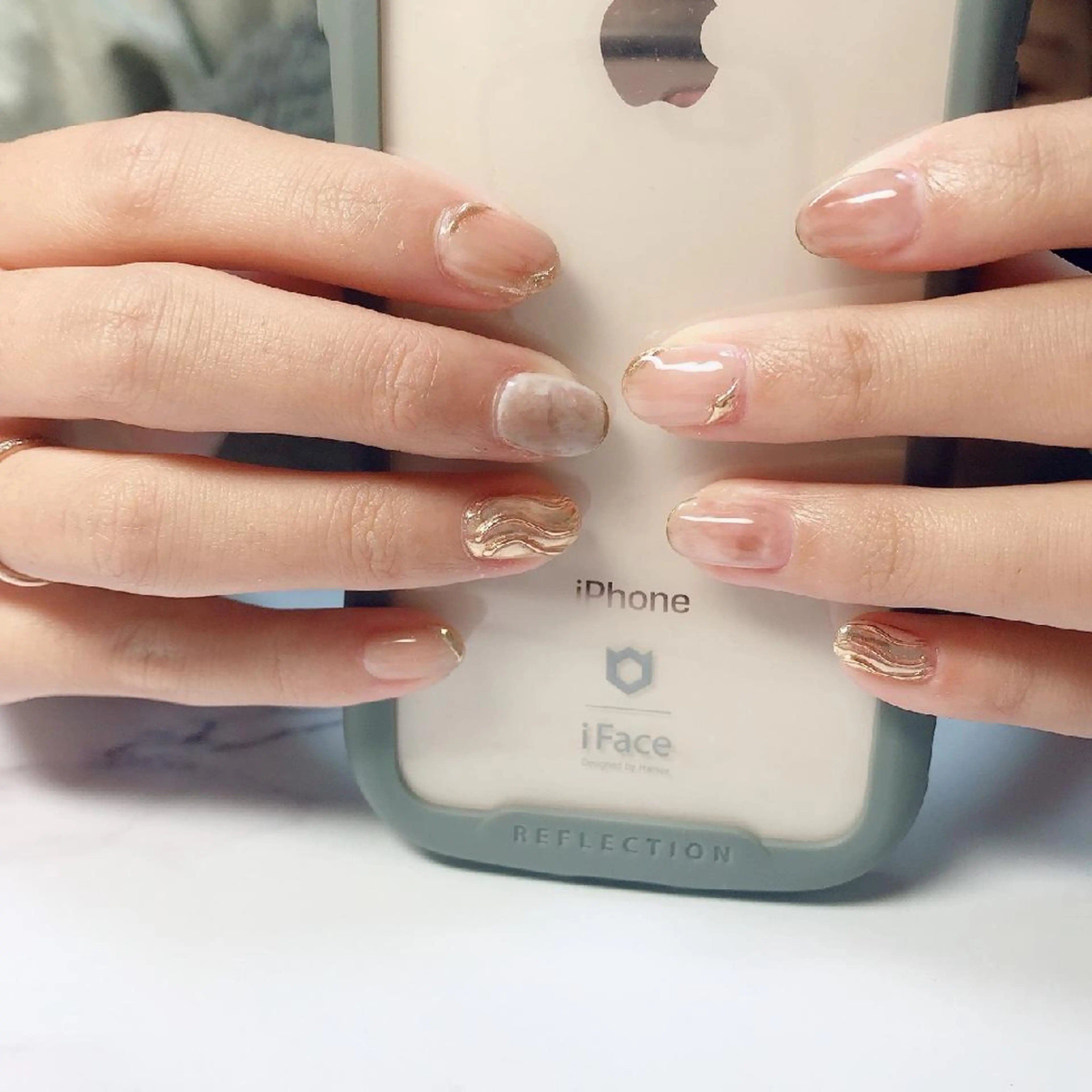 ネイル ニュアンスネイル かんの りなのネイルデザイン