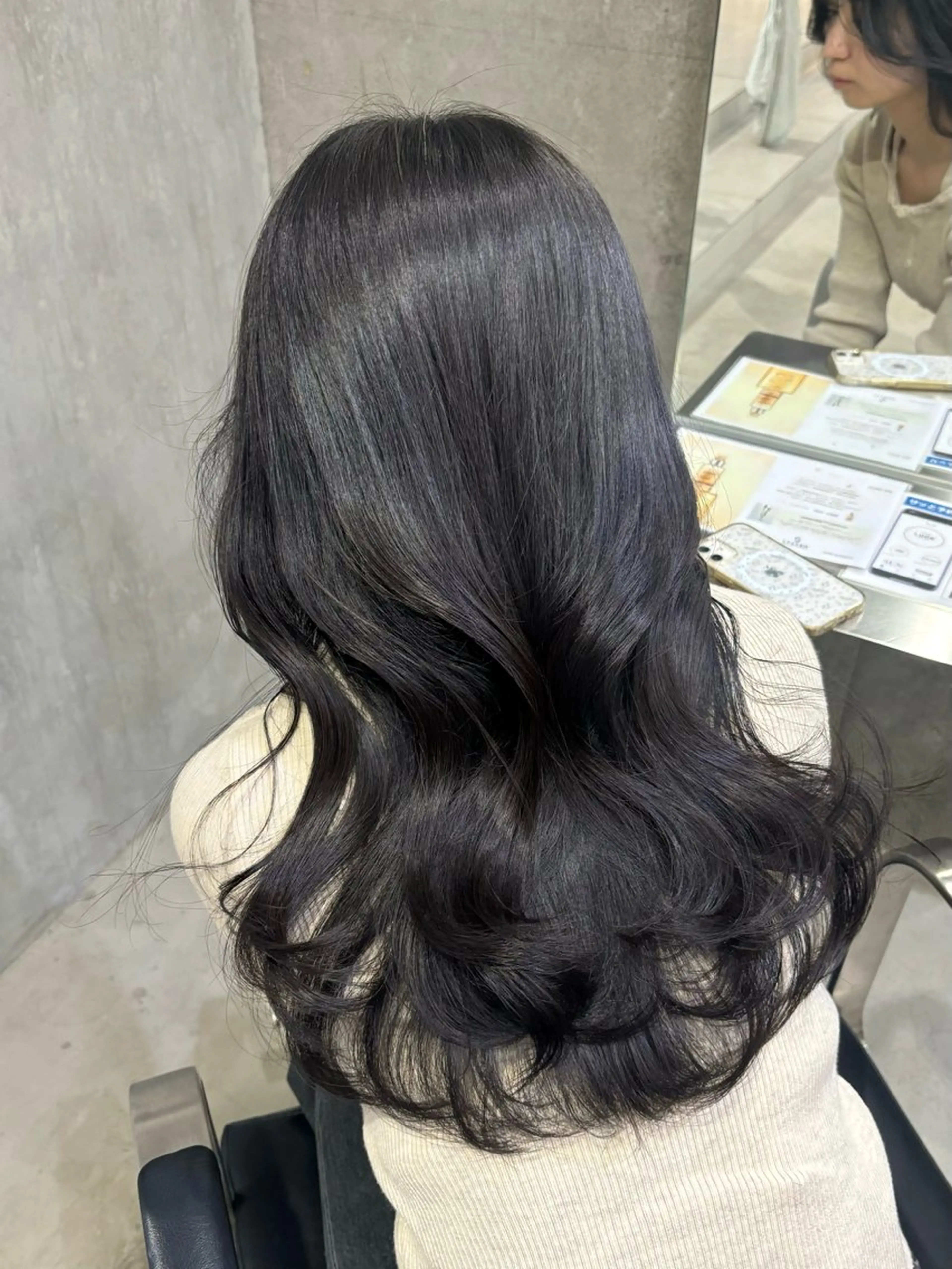 ロング カラー 井上 美夢のヘアスタイル