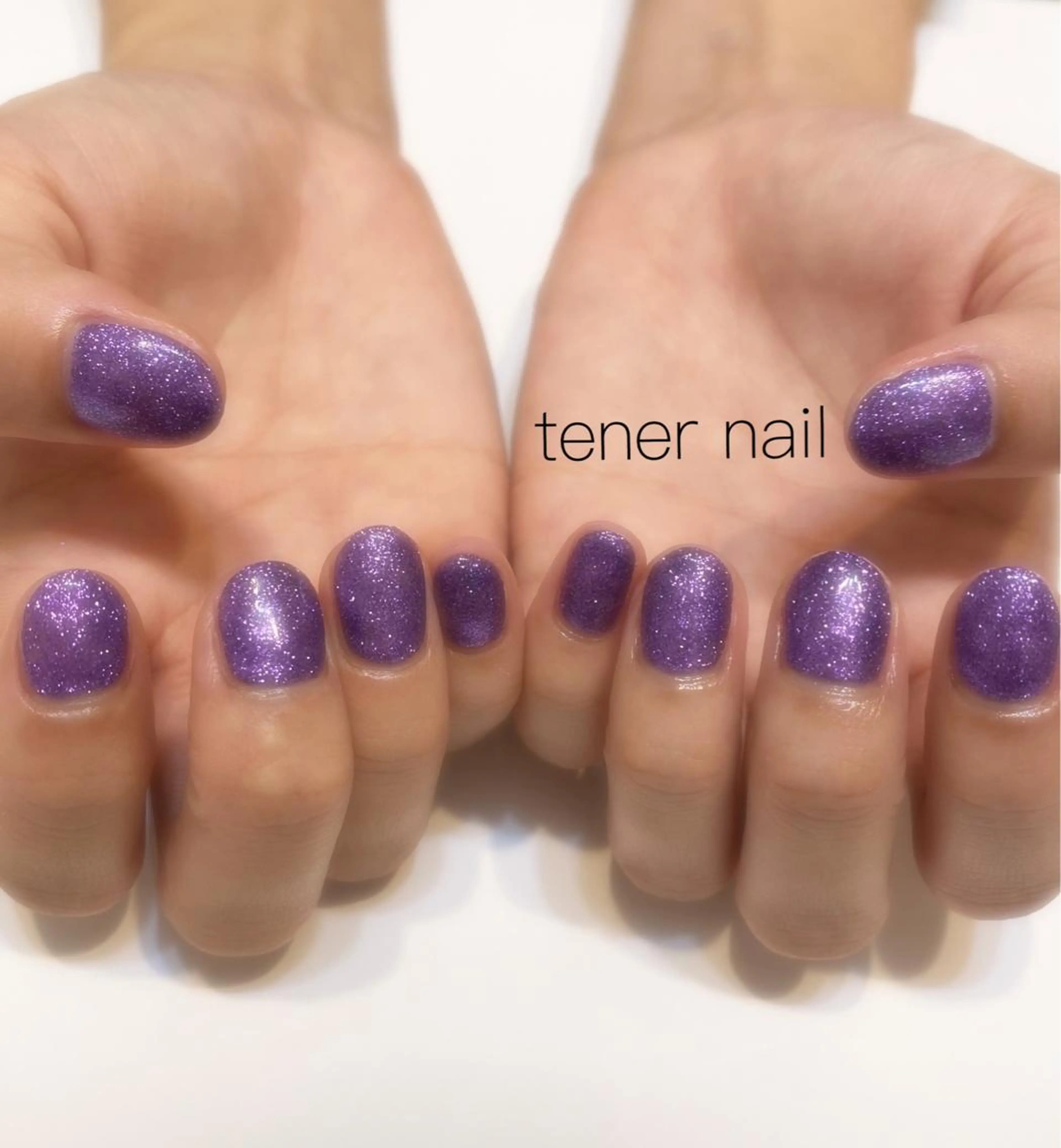ネイル ラメ(グリッター) パープル tener  nail  テネルネイル所属・テネルネイル tener nailのネイルデザイン