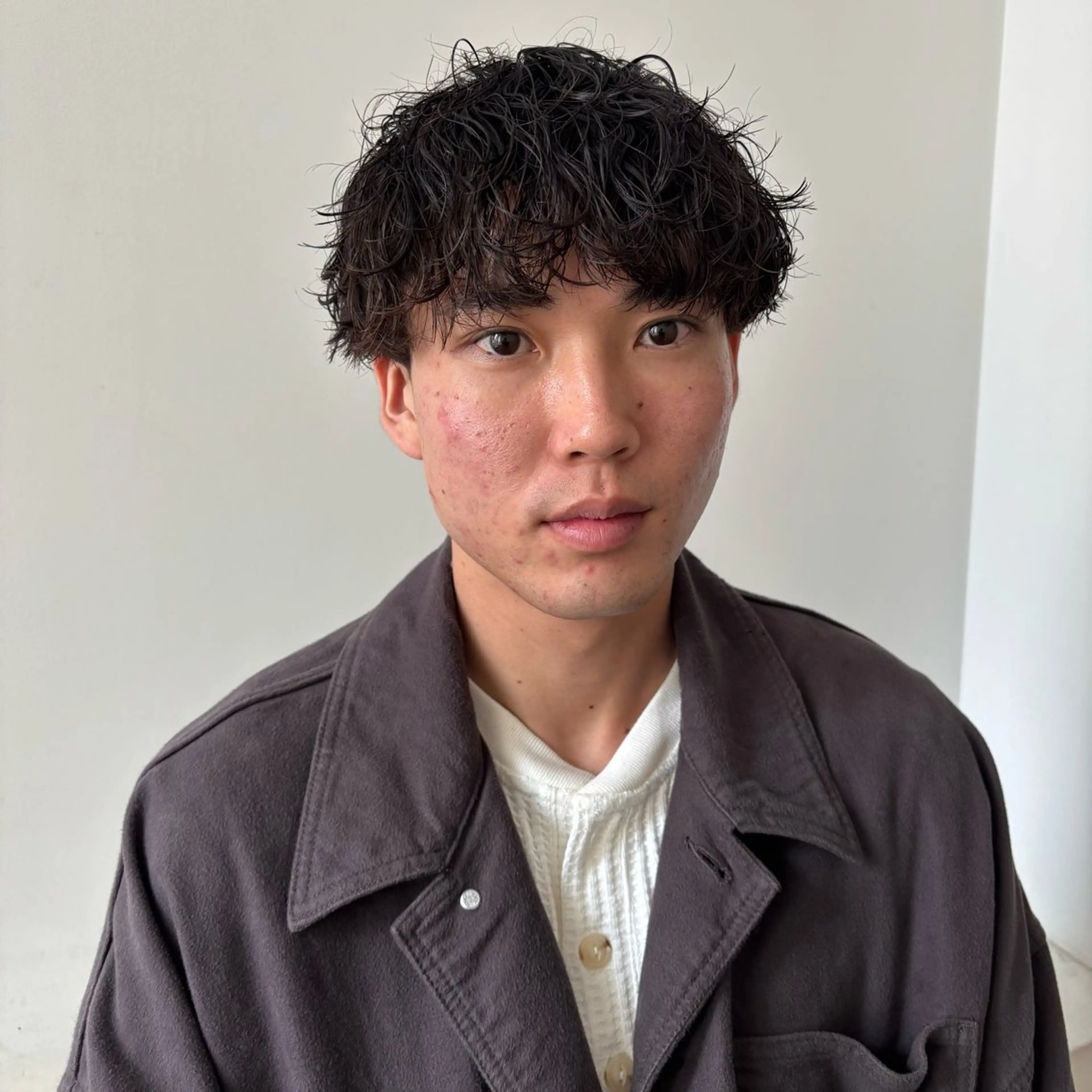 [人気No4🔥] men'sカット＋波巻きパーマの写真