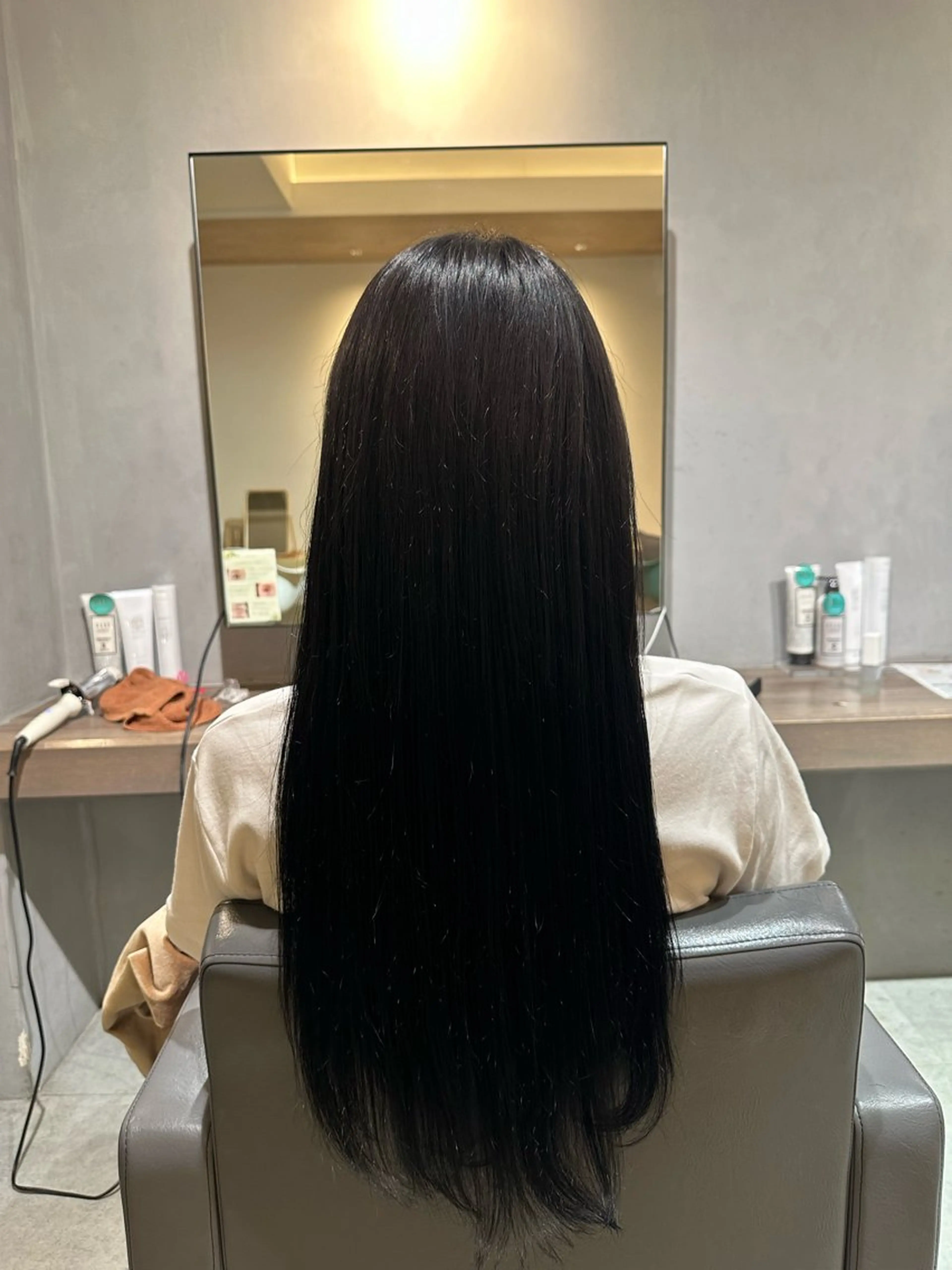 ロング カラー カット ヘアカラー エクステ 美髪・シールエクステ ホソタニリョウコのヘアスタイル