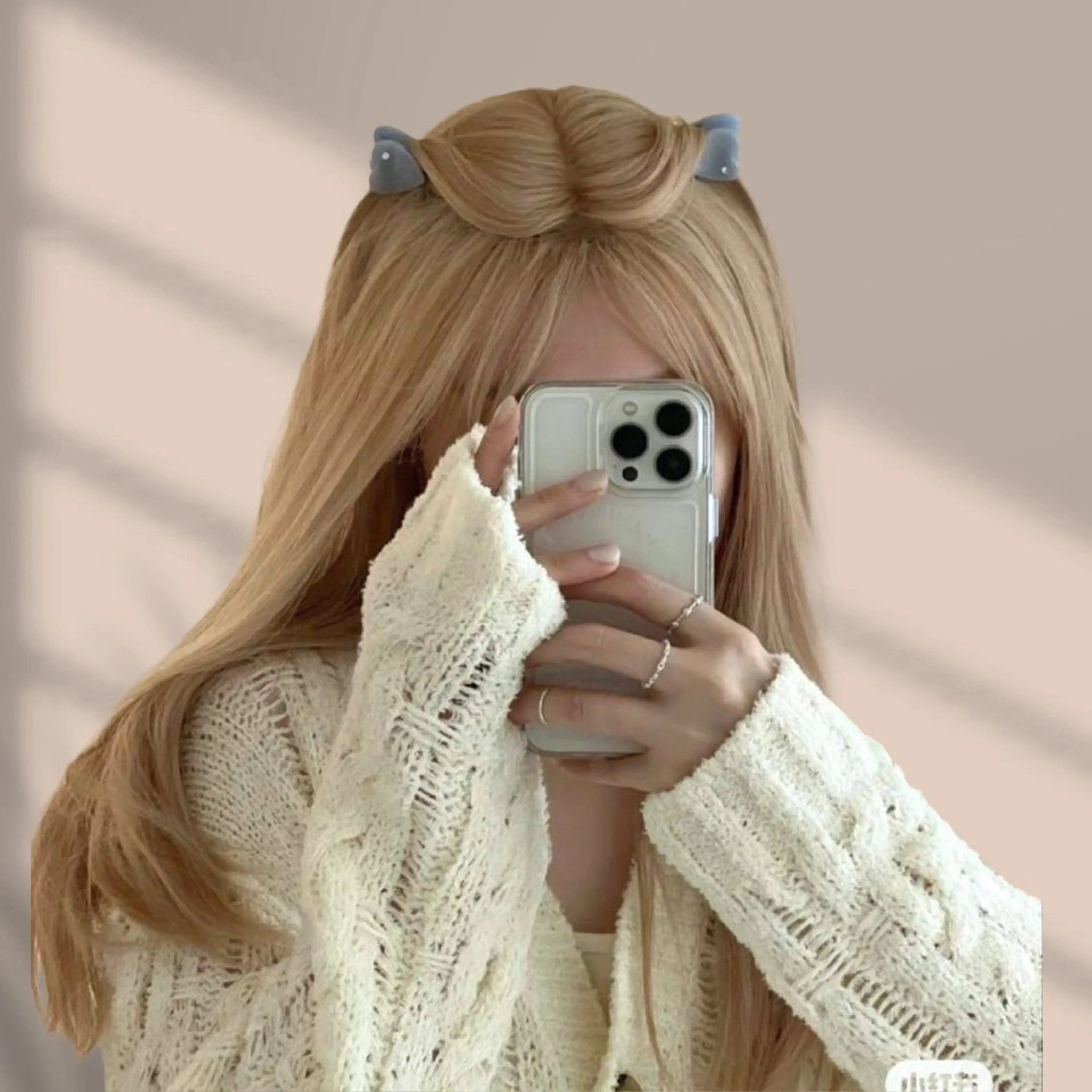 ロング カラー ブロンド ホワイトブロンド ヘアカラー くすみミルクティー／ ブラウン🪡TOWAのヘアスタイル