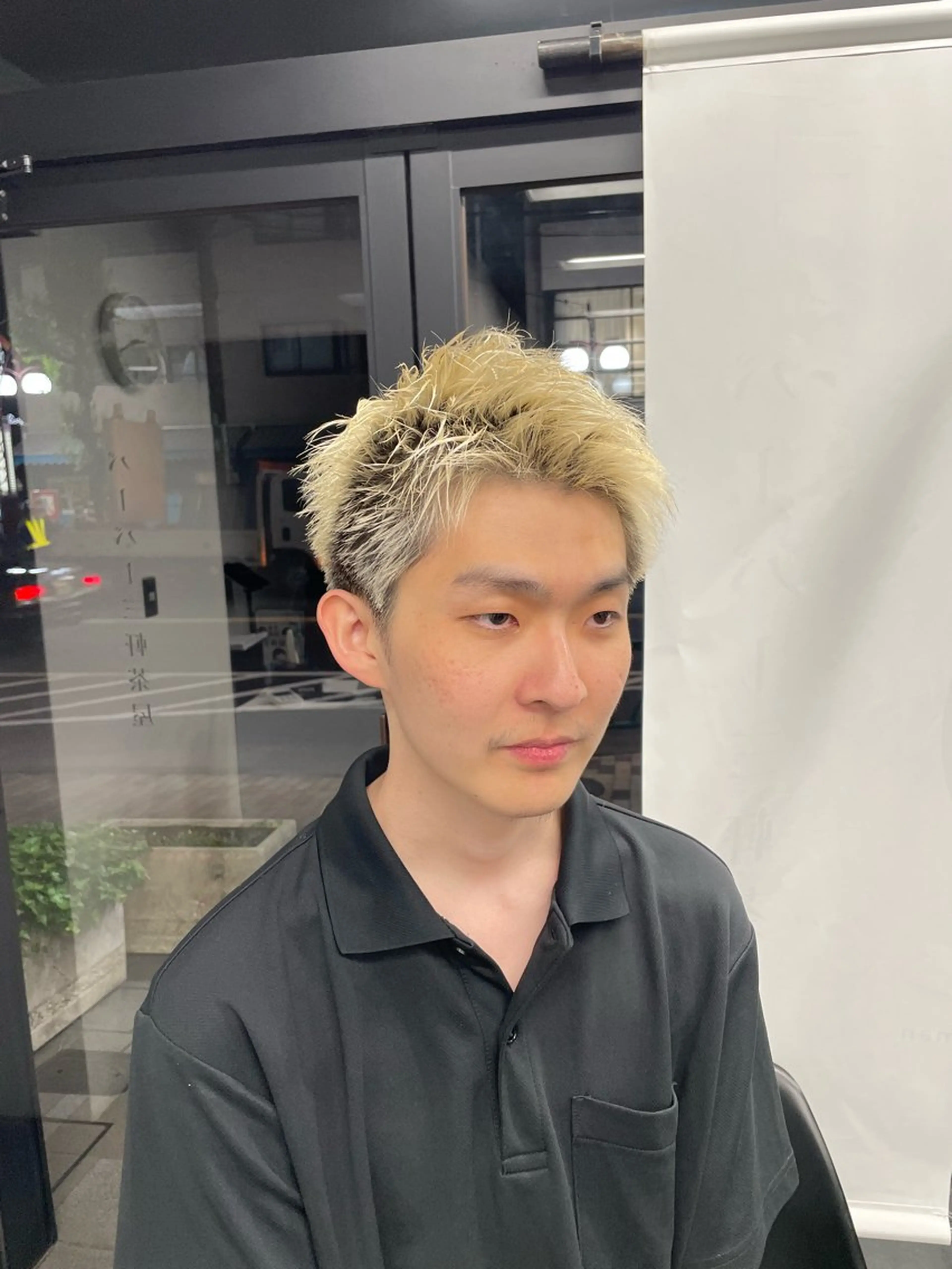 ショート メンズ アップバング JUNES man バーバー三軒茶屋所属・MEN'S 限定 / 杉田 星成のヘアスタイル