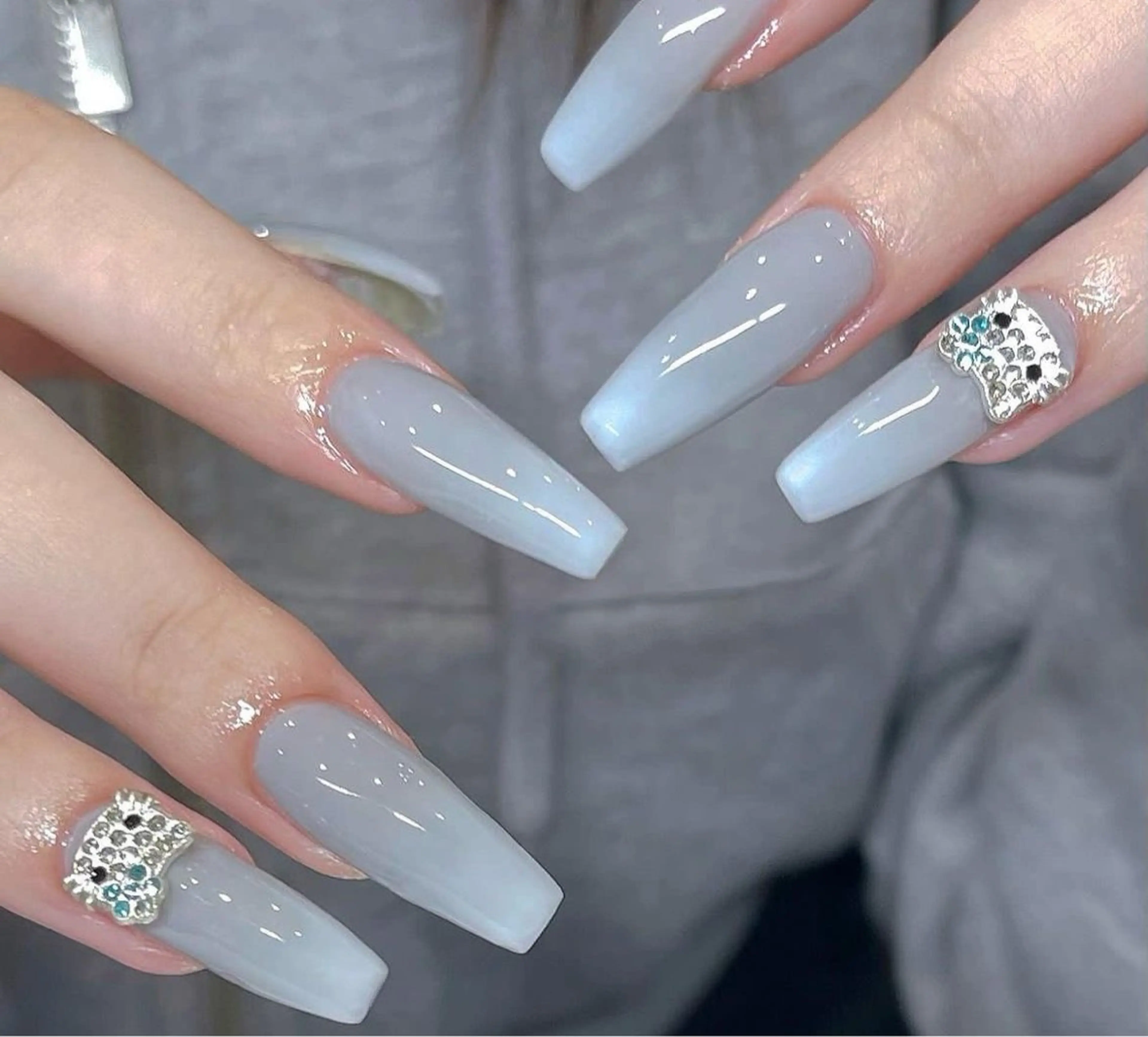 【オフなし】長さだし10本+ワンカラー+パーツ2個💅✨の写真