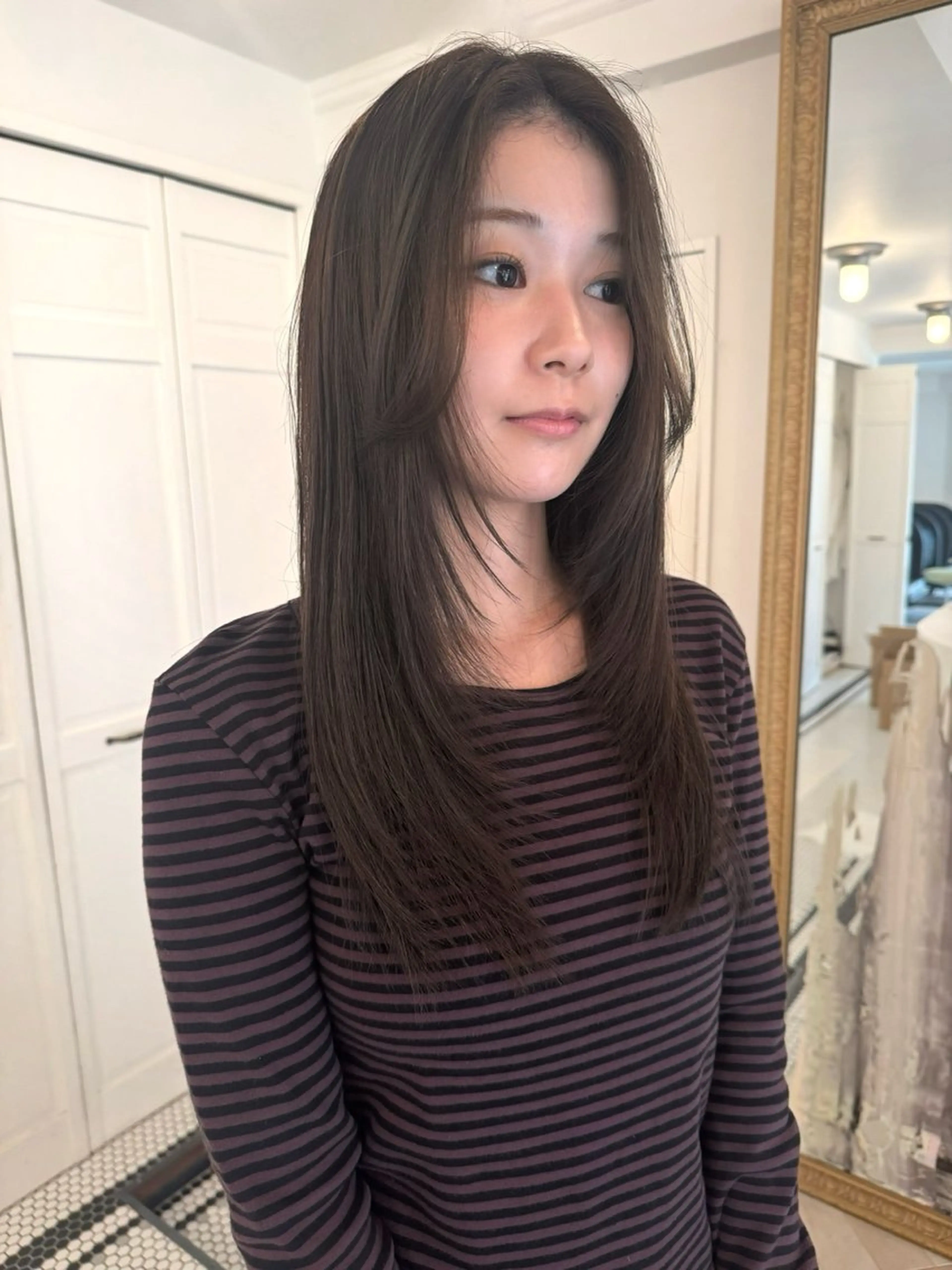 カラー カット ヘアカラー ブリーチカラー🎀 韓国風/寺門美優のヘアスタイル