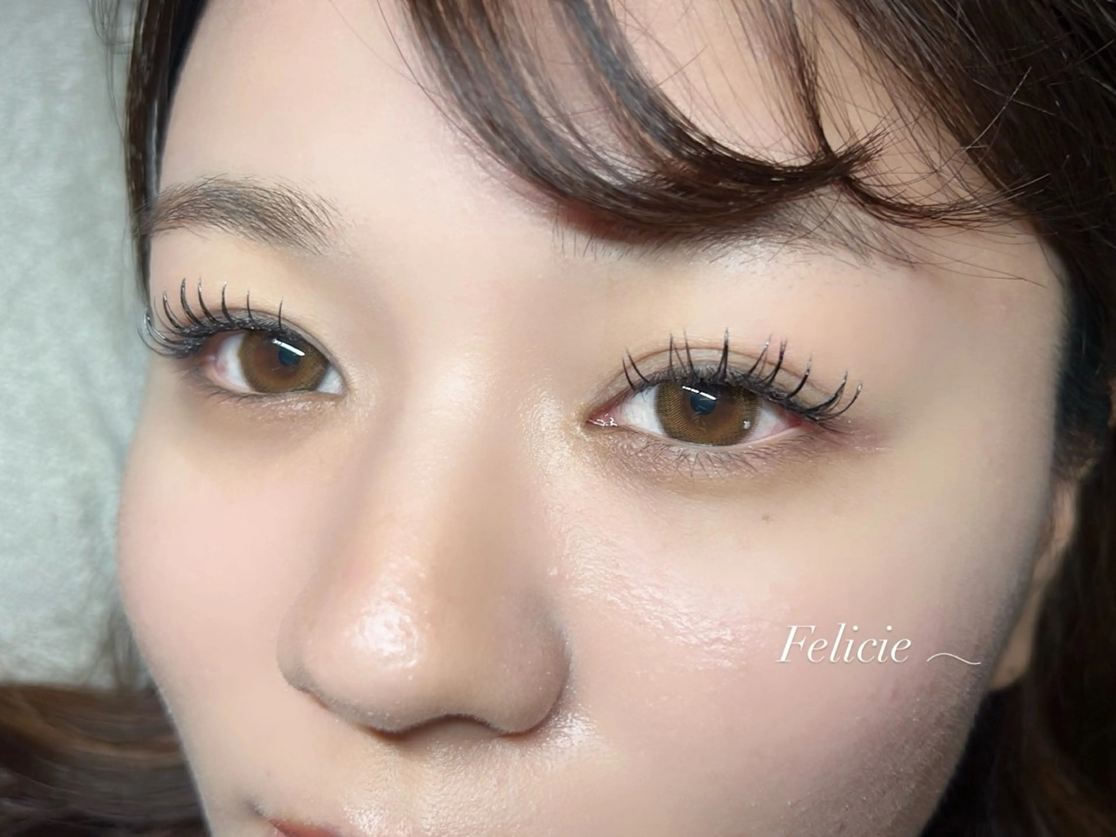 マツエク・マツパ フラットラッシュ マツエク Felicie＊ Sayakaのマツエク・マツパデザイン