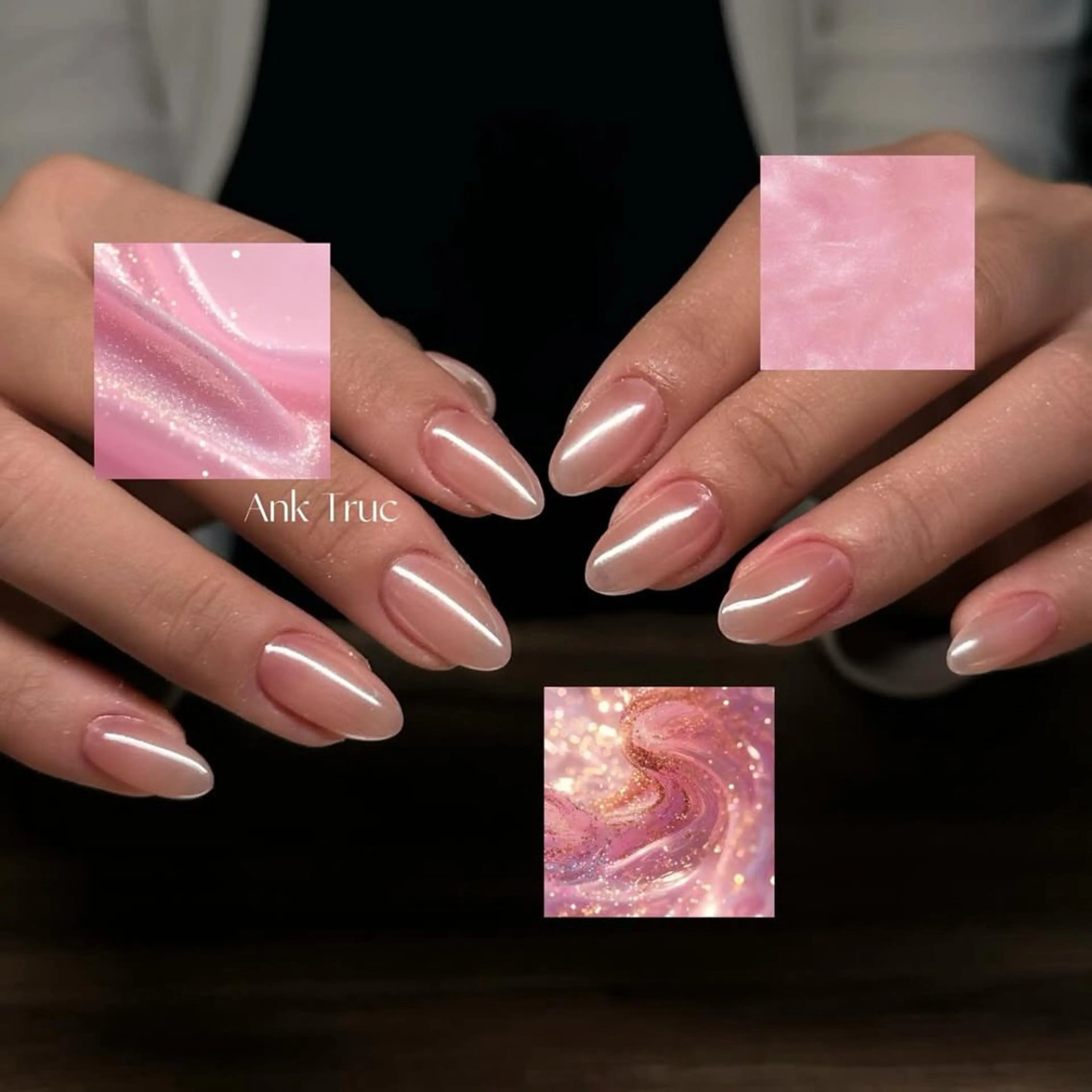 ネイル グラデーション ラメ(グリッター) マグネットネイル ミラーネイル ニュアンスネイル ハンドネイル Lumi de nails所属・Lumi de nailsのネイルデザイン