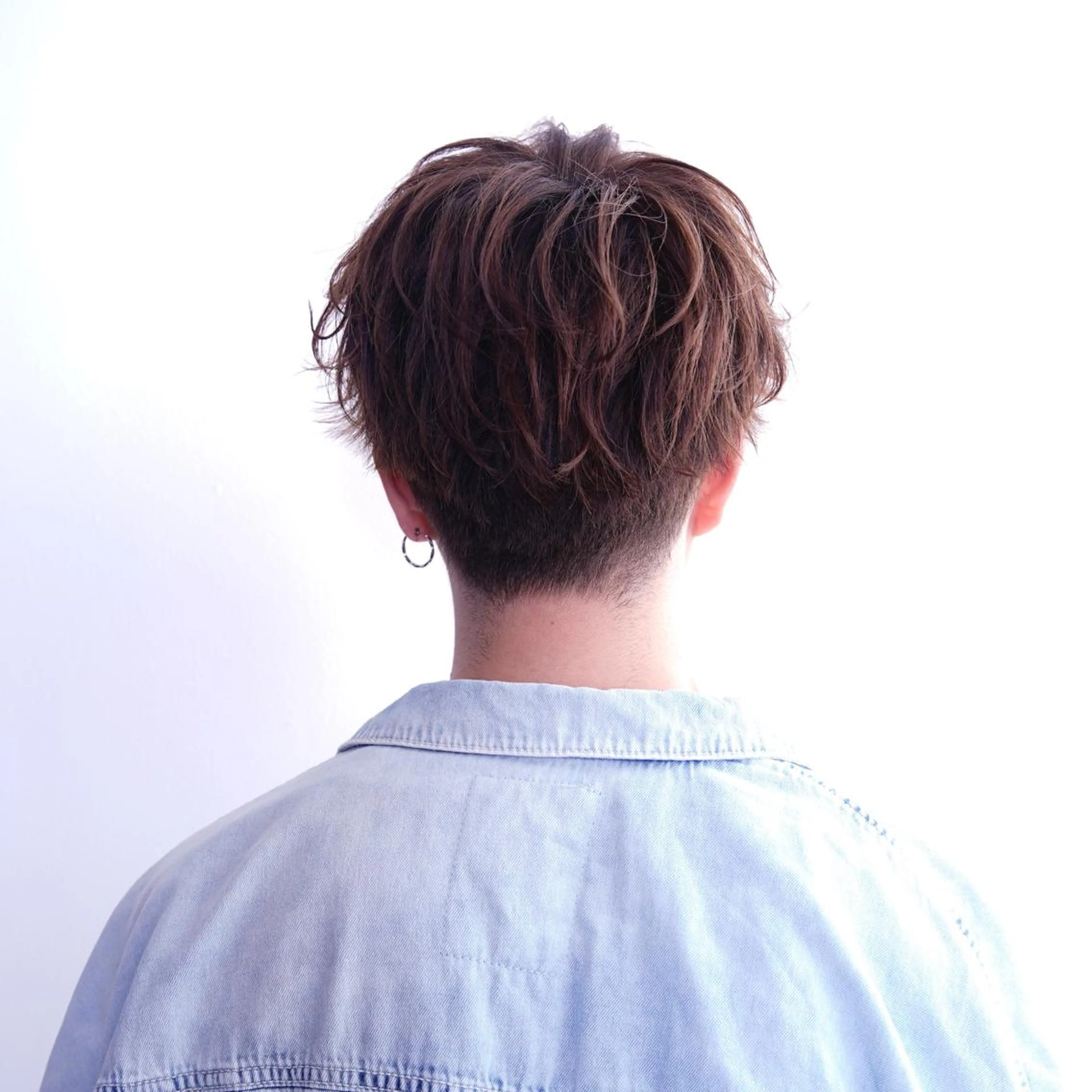 カラー パーマ メンズ スパイラル波巻き パーマ井本汰壱のヘアスタイル