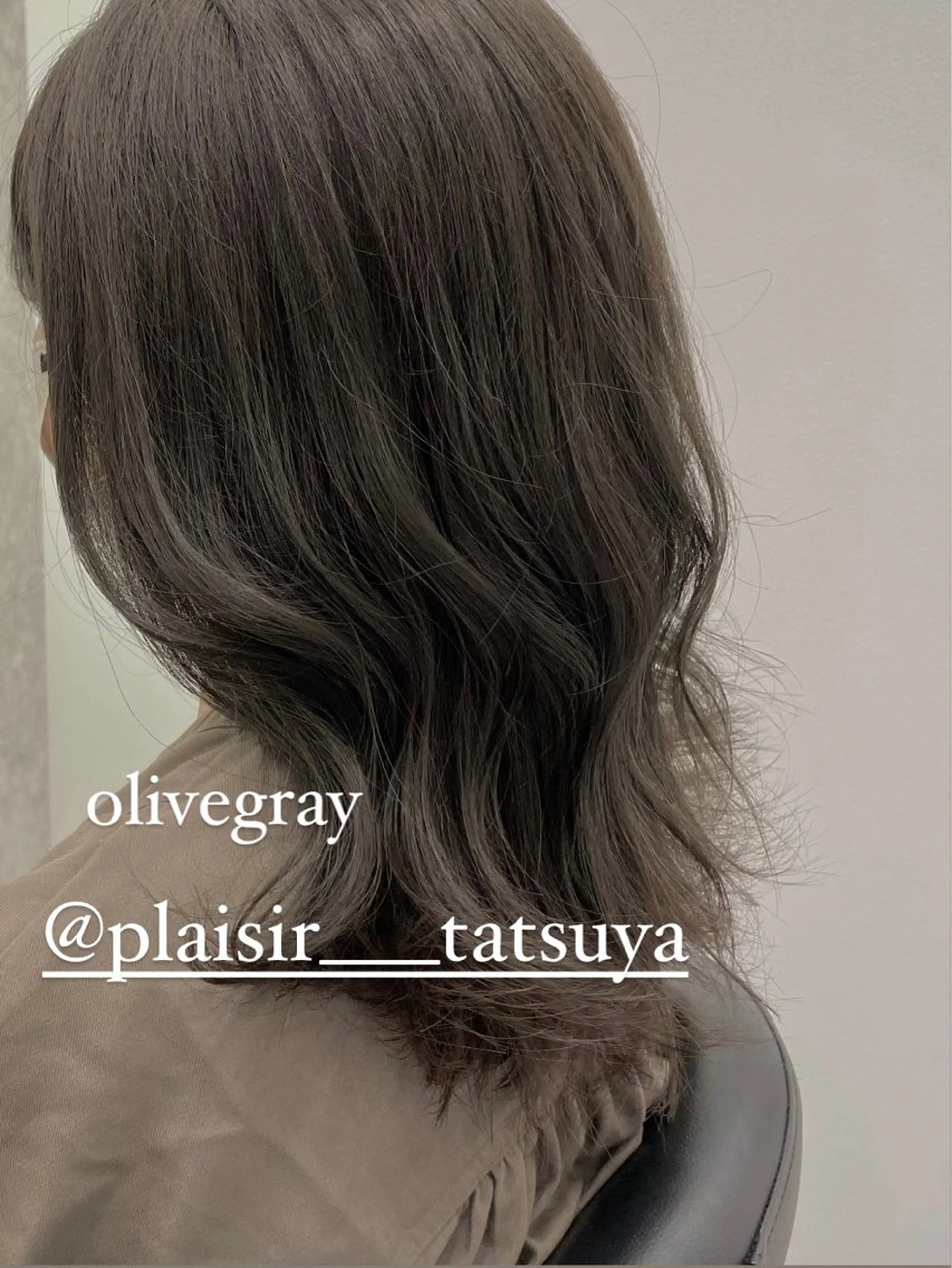 ミディアム カット ヘアカラー トリートメント 佐々木 達也のヘアスタイル