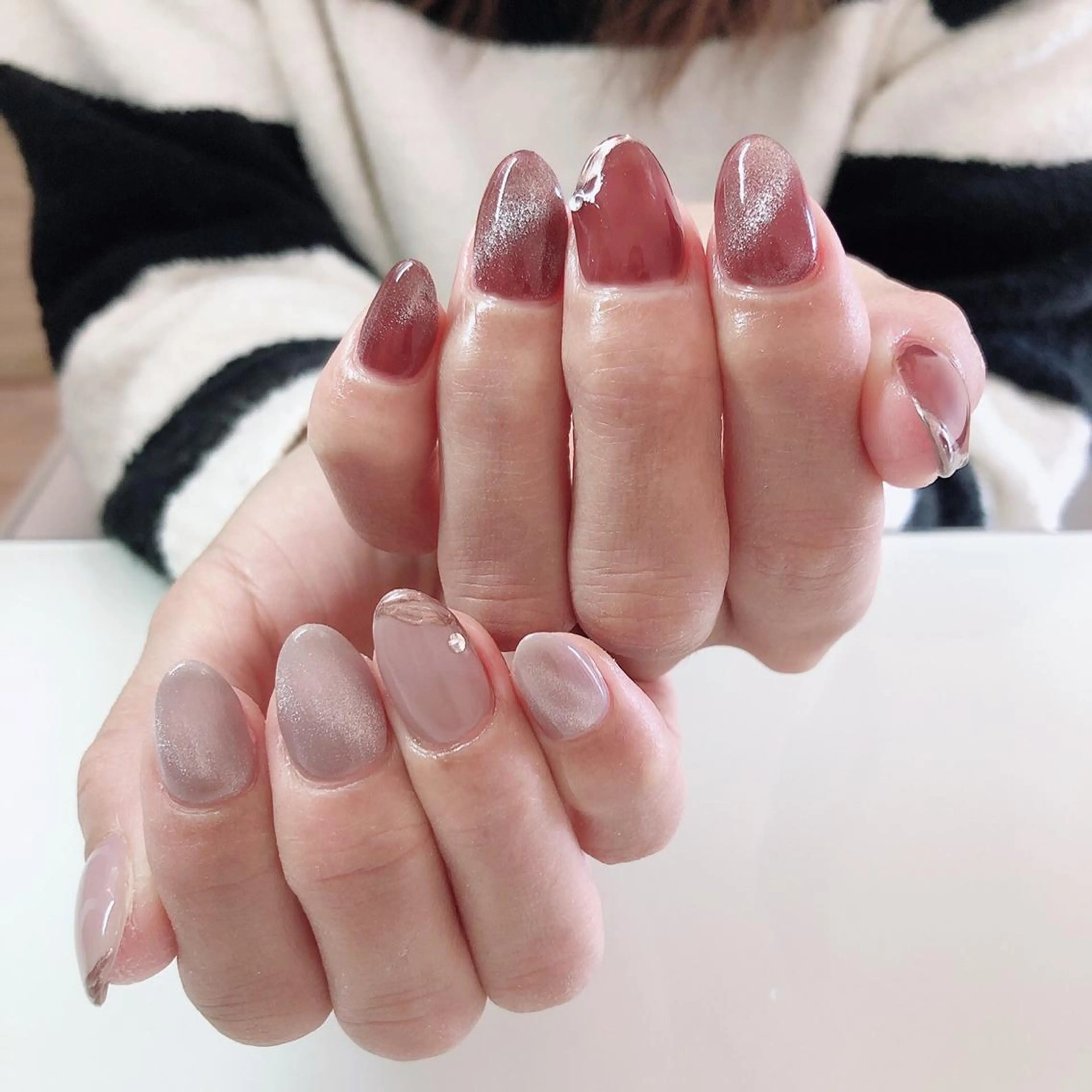 ネイル フットネイル グリーン オフィスネイル ワンカラーネイル Lily Roseスタッフ一同のマツエク・マツパデザイン