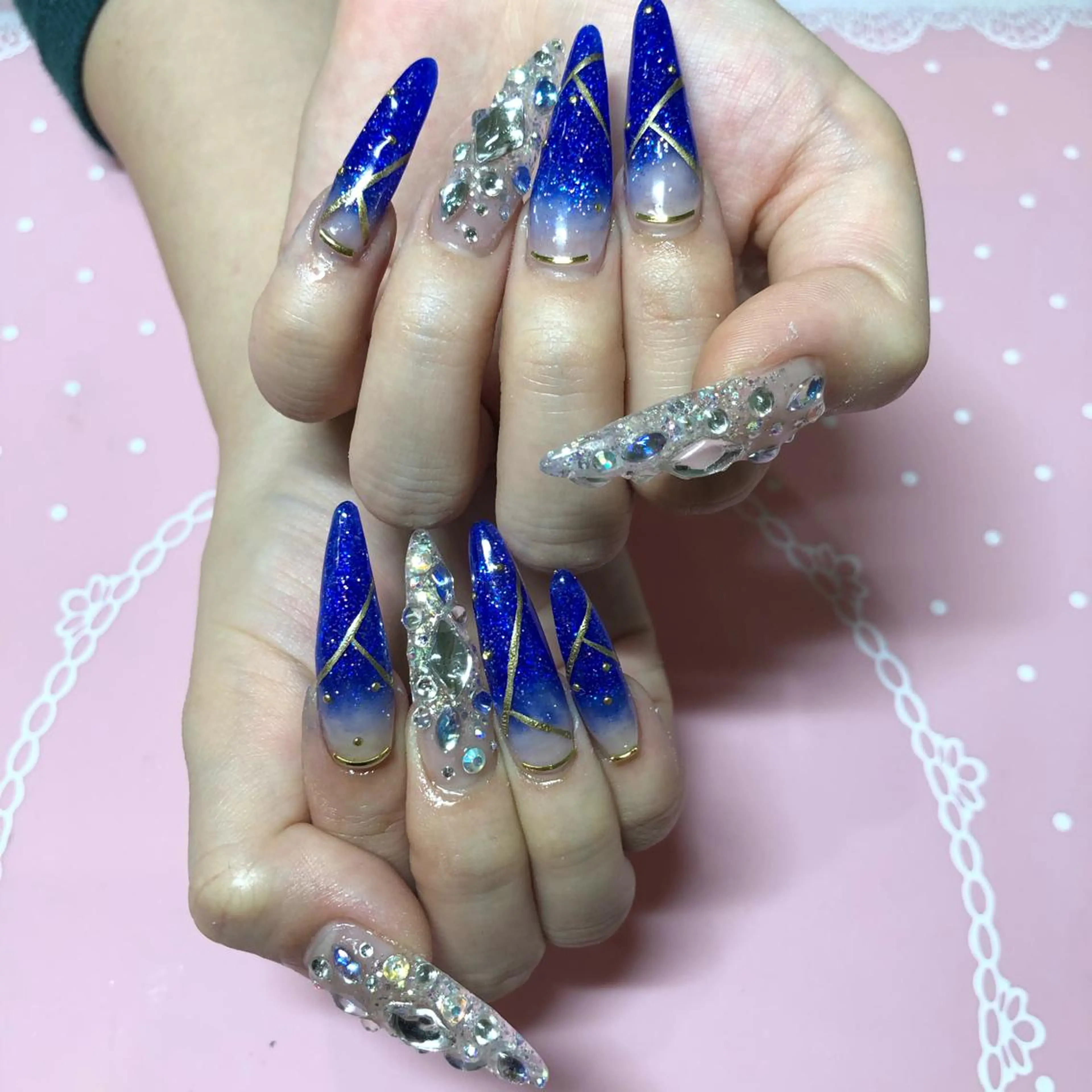 ロング ネイル ハンドネイル 《LB》ラブリエ Nail&eyeのマツエク・マツパデザイン