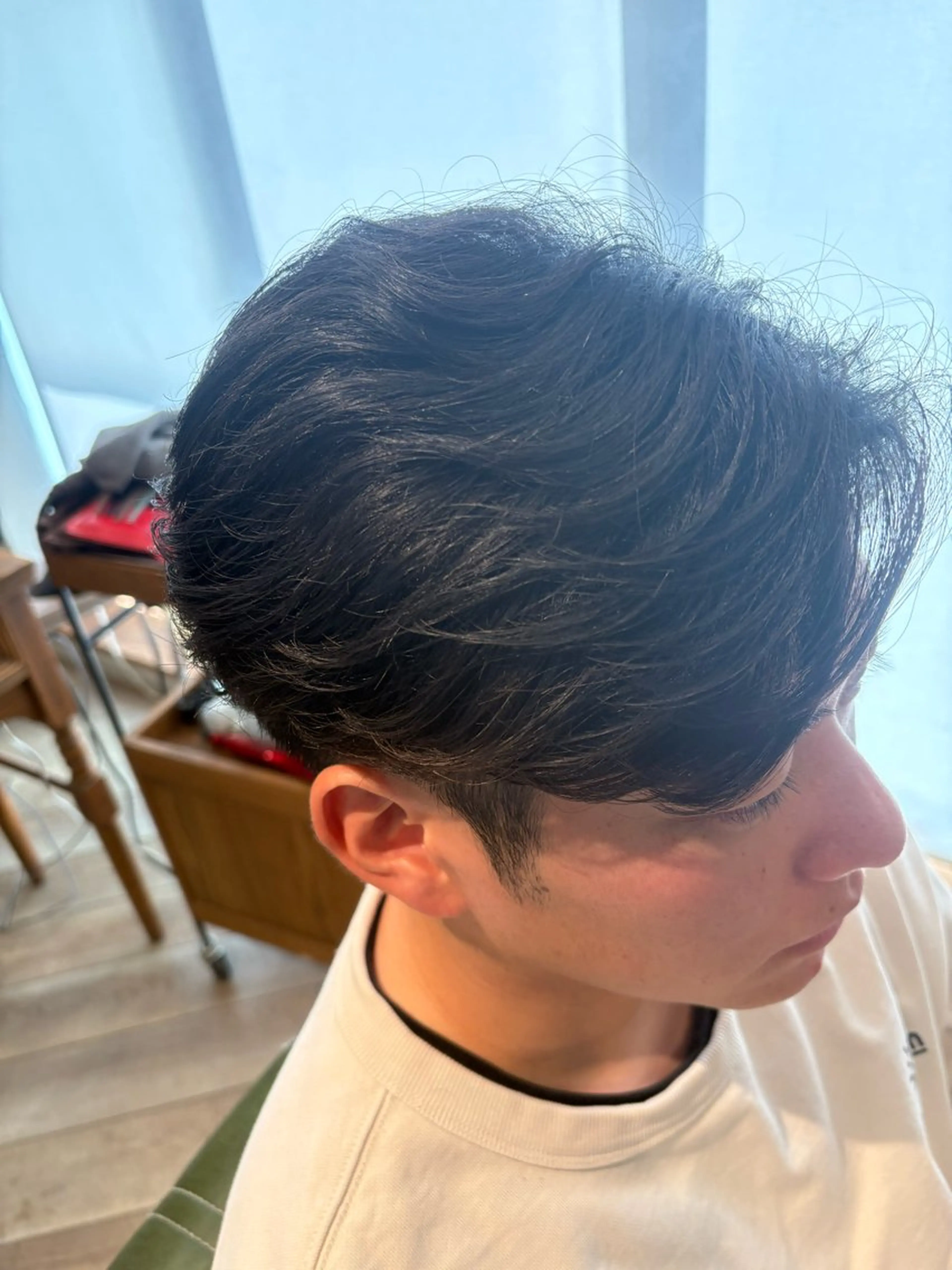 パーマ メンズ カット パーマ 鮫島海斗☆レイヤー☆ ケアブリーチ☆パーマのヘアスタイル