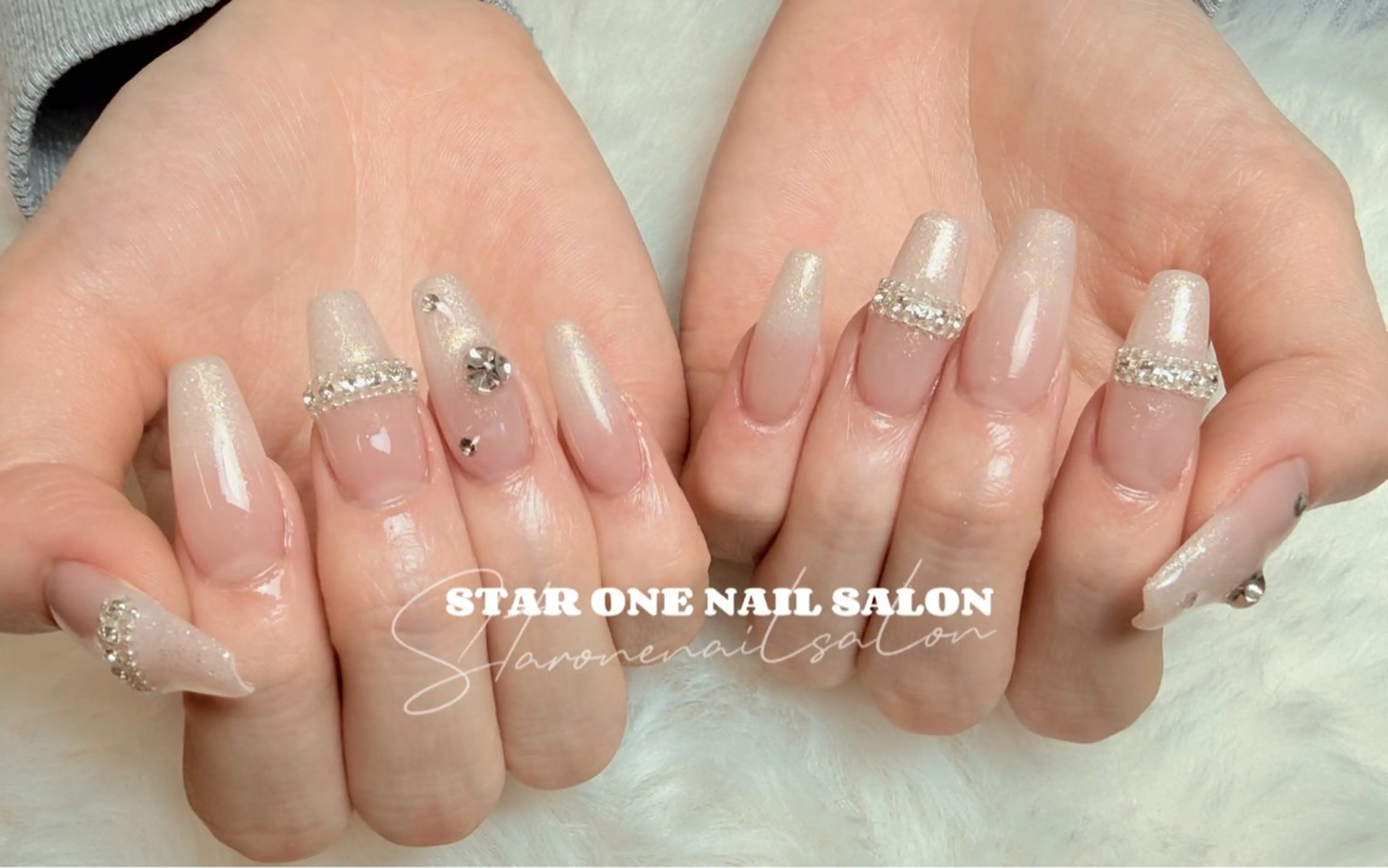 ネイル ハンドネイル 星 あみのネイルデザイン