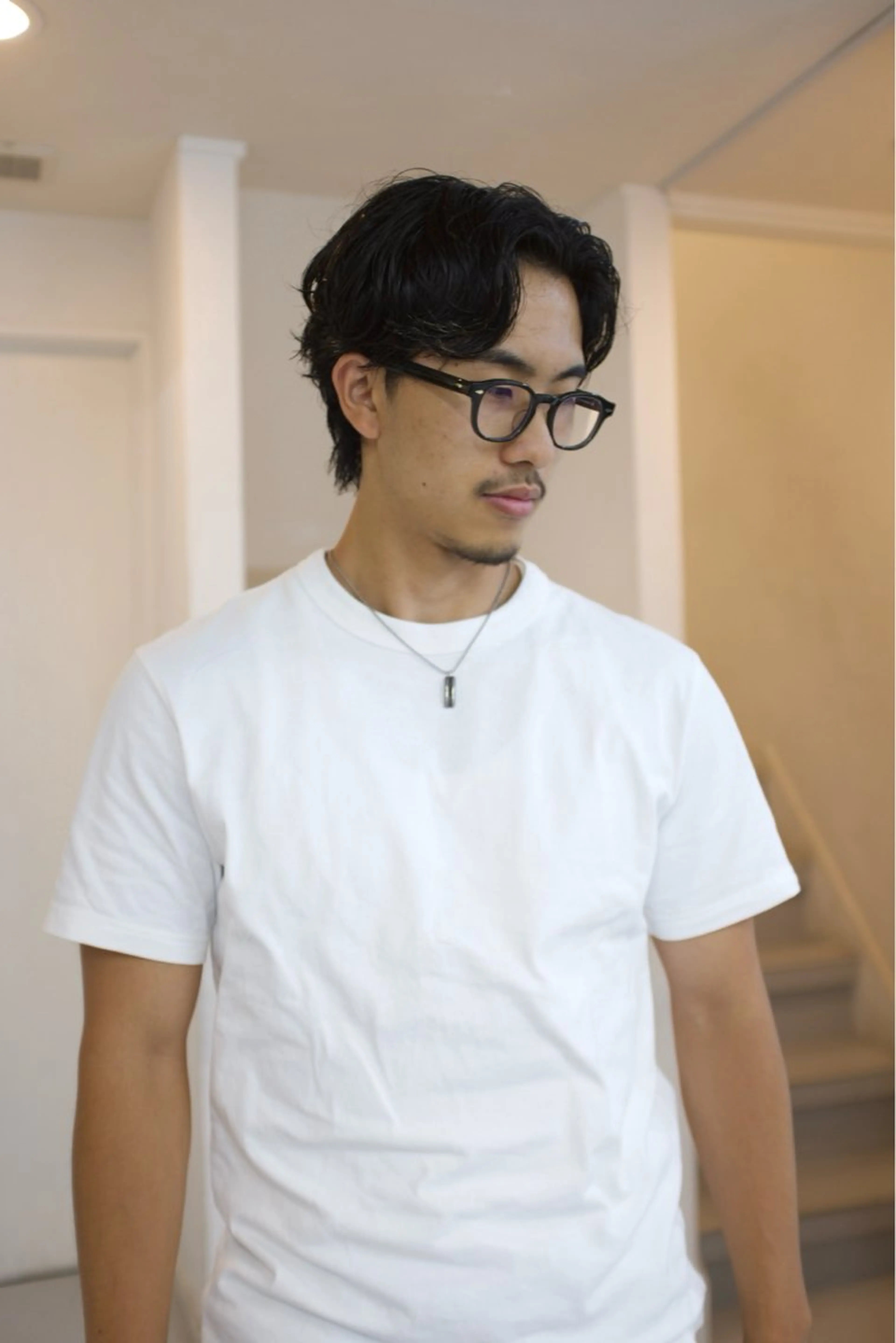 ショート パーマ ヘアアレンジ メンズ 🦠デザインカラー/ 魚瀬あおい🦠のヘアスタイル