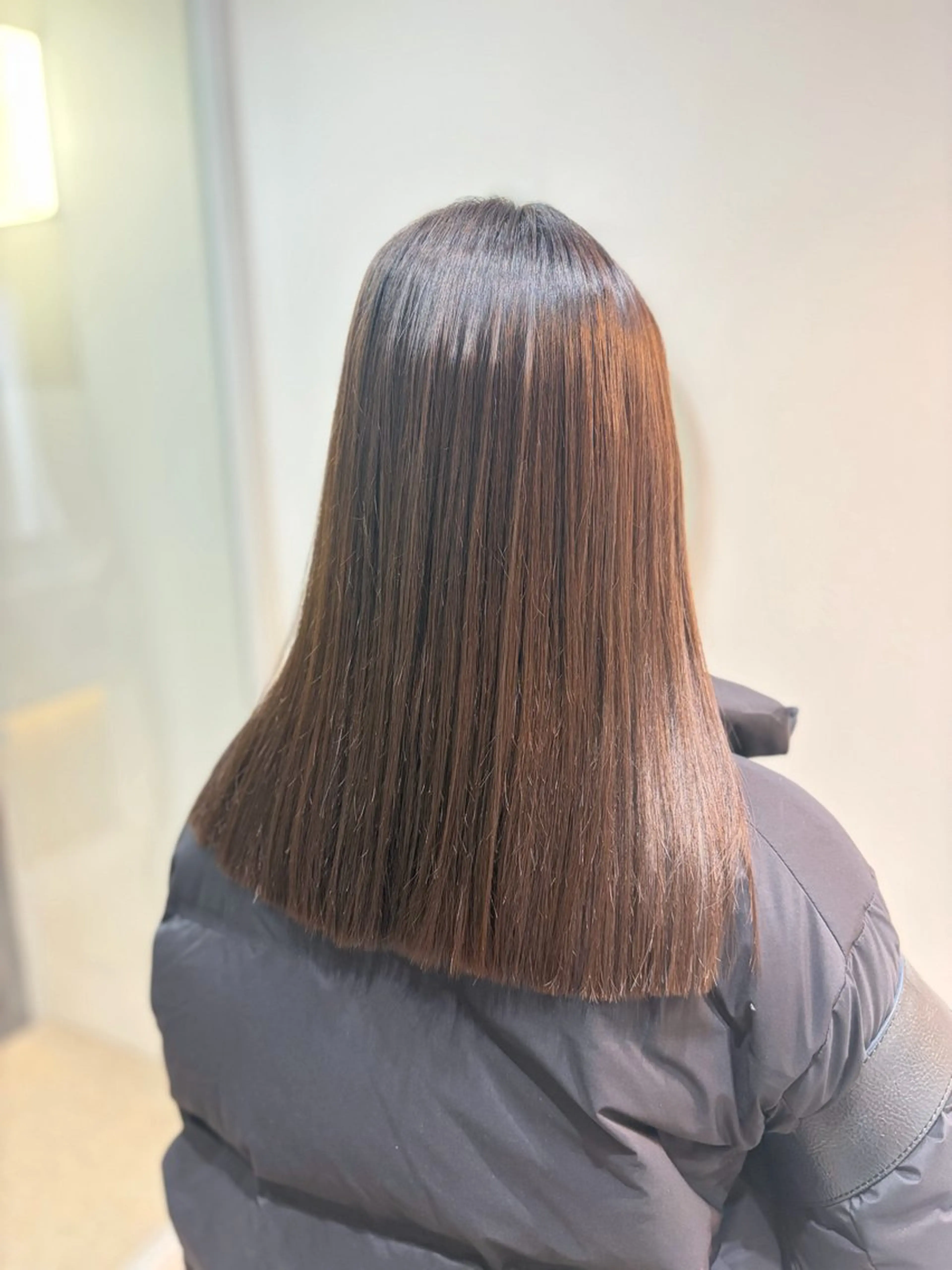 セミロング 縮毛矯正 Zina北千住／ はるか🍄のヘアスタイル