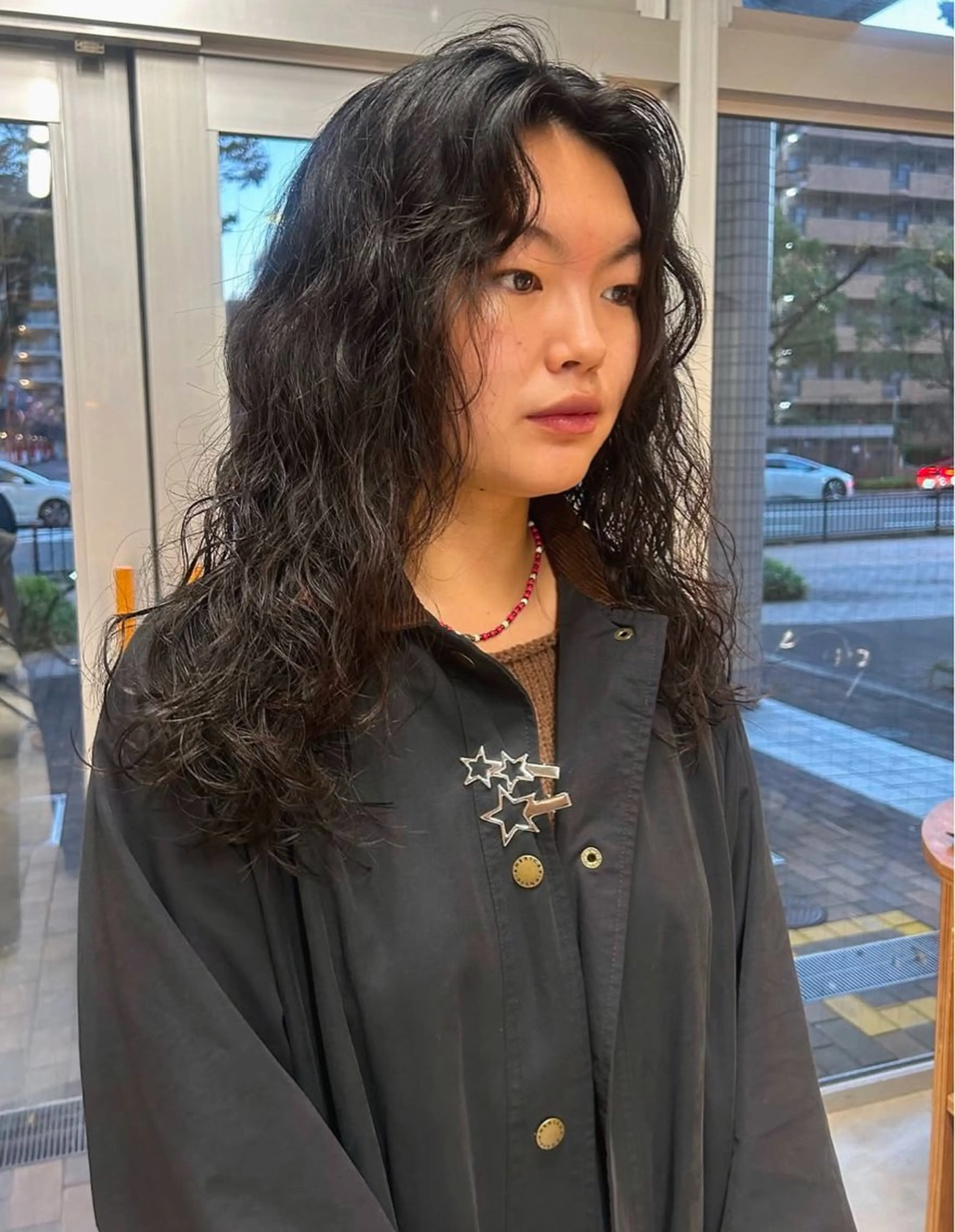 パーマ 柔らかいオリーブ🍃 カラーNatsumiのヘアスタイル