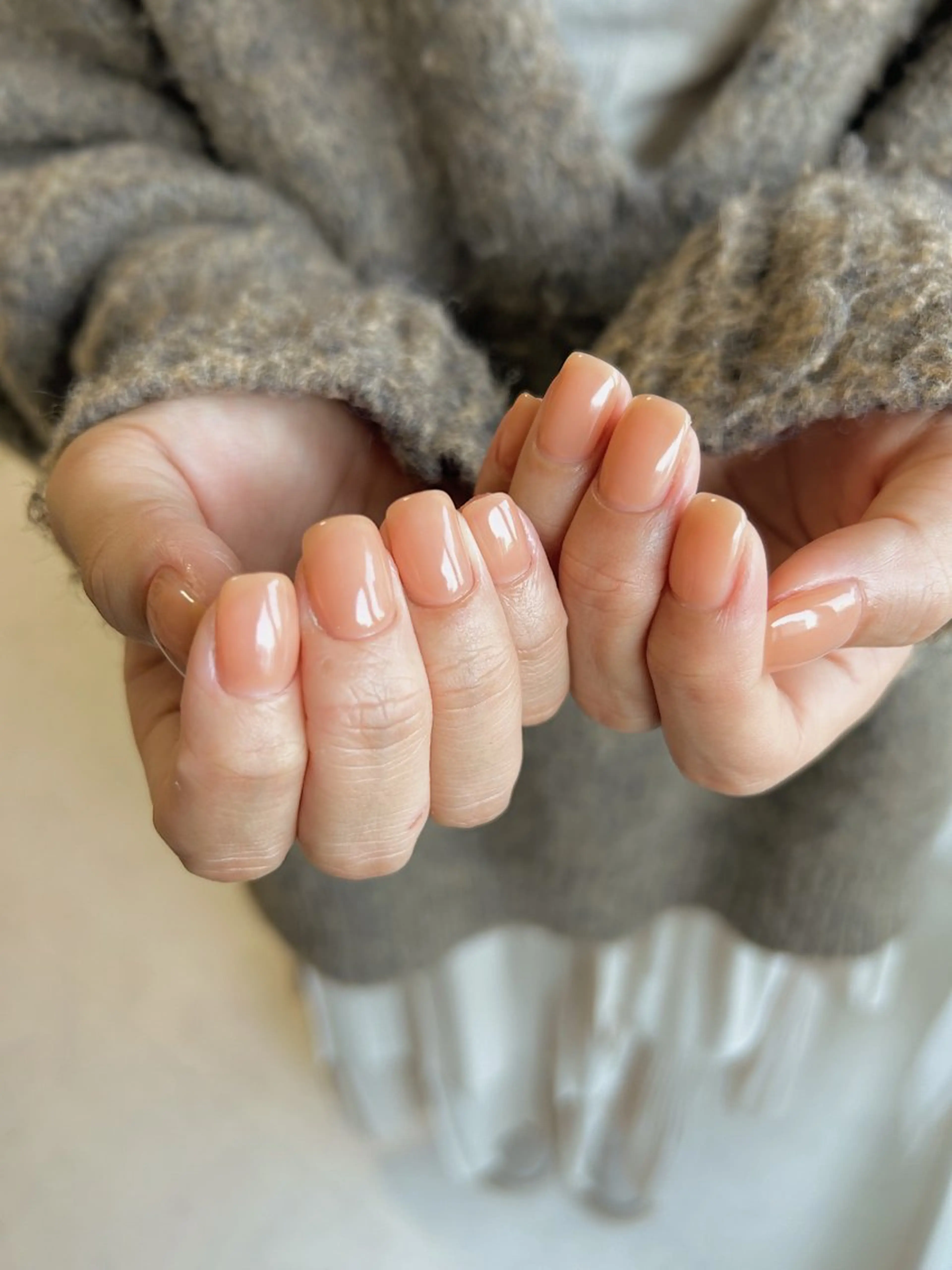 ネイル ブラウン フレンチネイル マグネットネイル ニュアンスネイル オフィスネイル ハンドネイル Lull ネイル/ HBL/ハンドケアのネイルデザイン