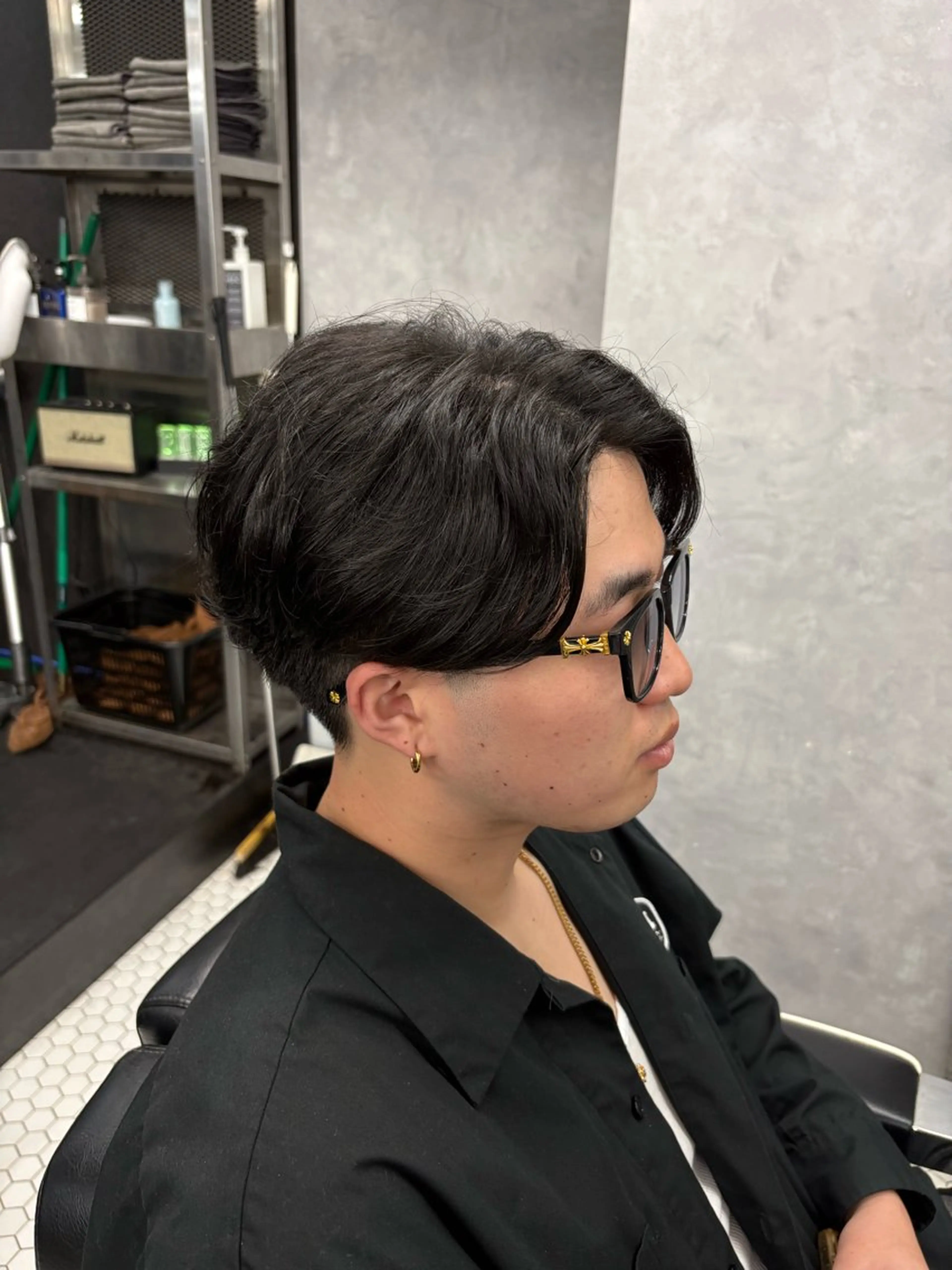 メンズ メンズパーマ カット パーマ 💎RIPLAY 田中凜鳳💎のヘアスタイル