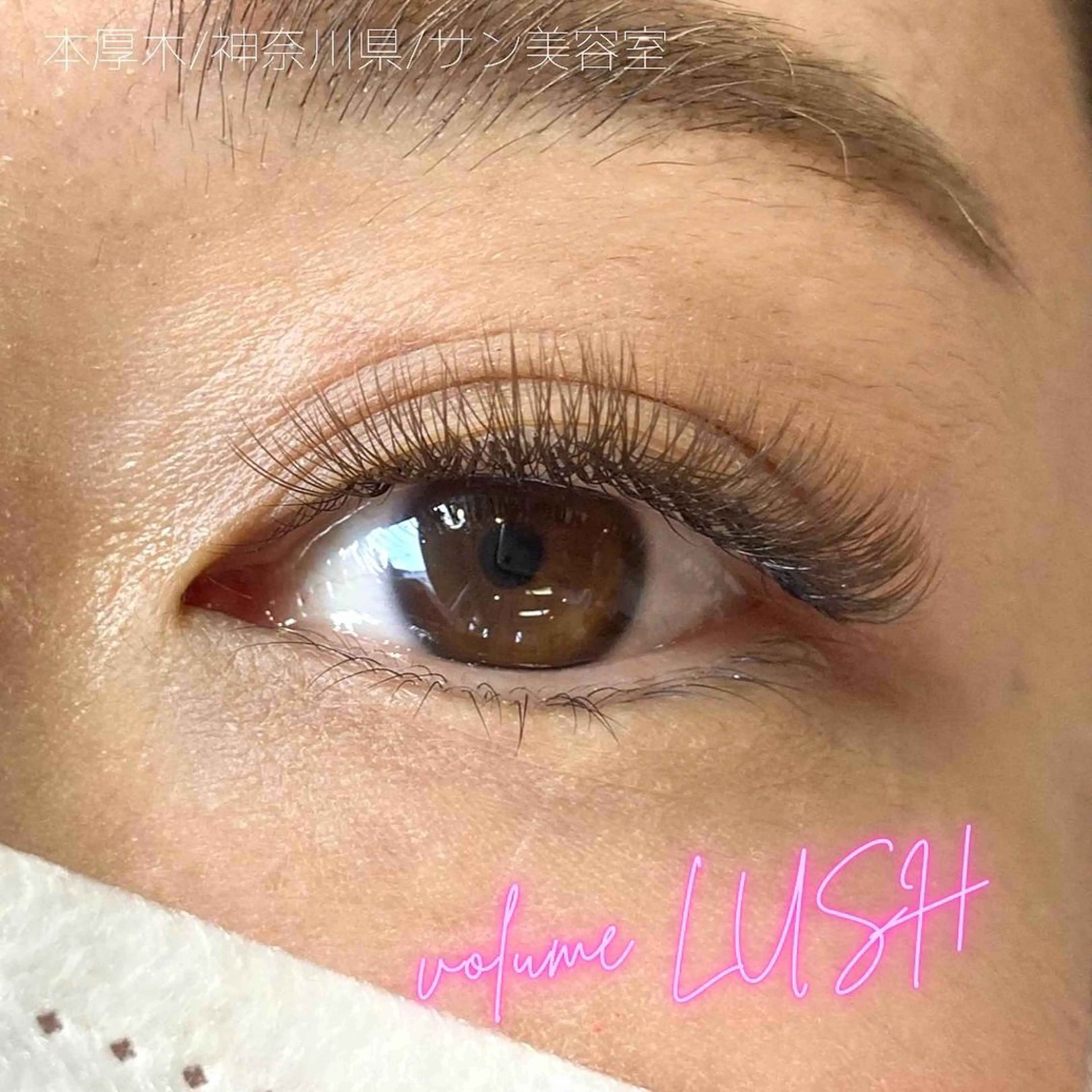 マツエク・マツパ カラーマツエク ボリュームラッシュ マツエク サン美容室所属・サン美容室 ♡の眉毛・アイブロウイメージ