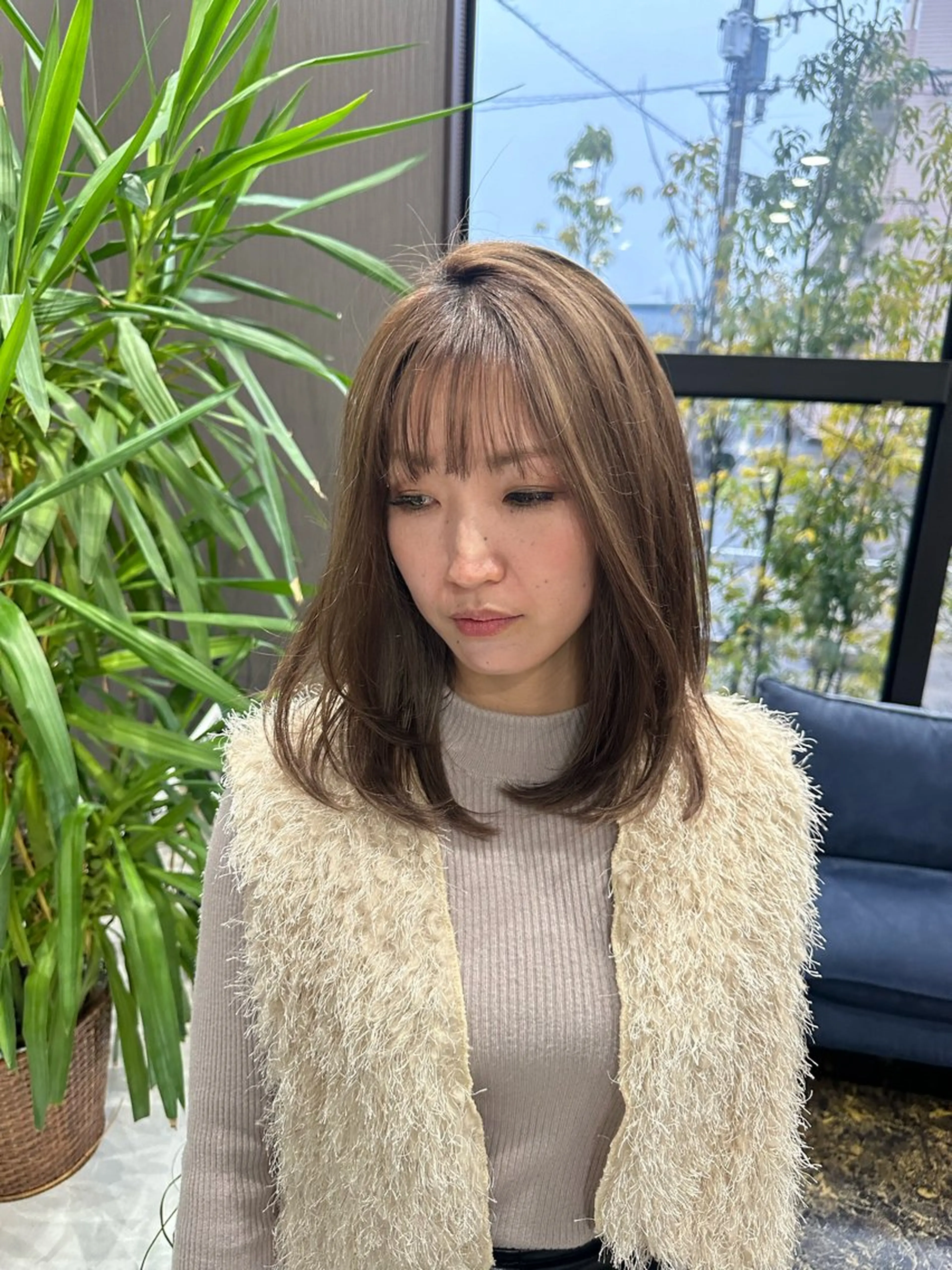 ミディアム カラー flamme bleue所属・下小鶴 優治のヘアスタイル