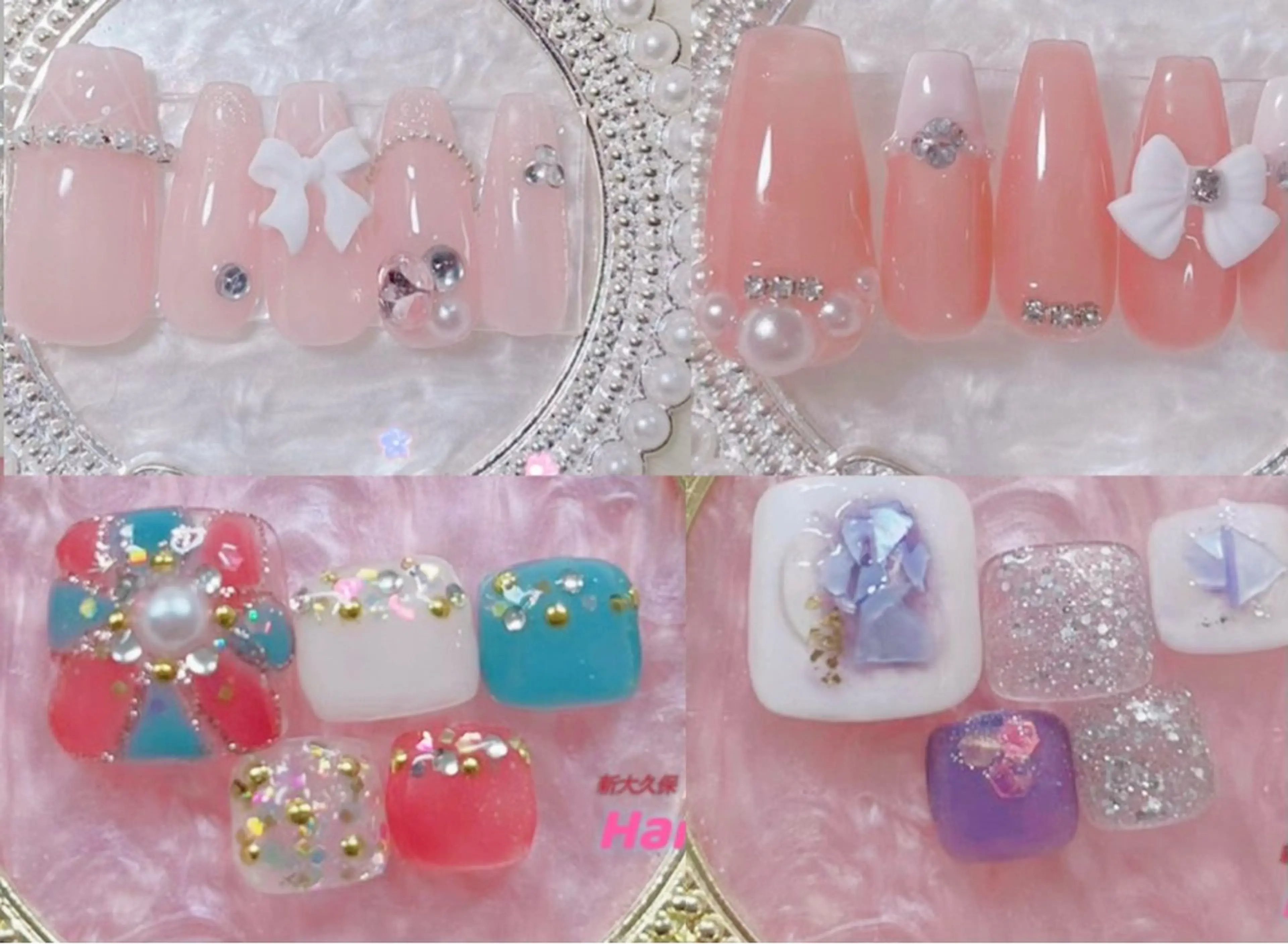 ミディアム Hanaai salon あまねのネイルデザイン