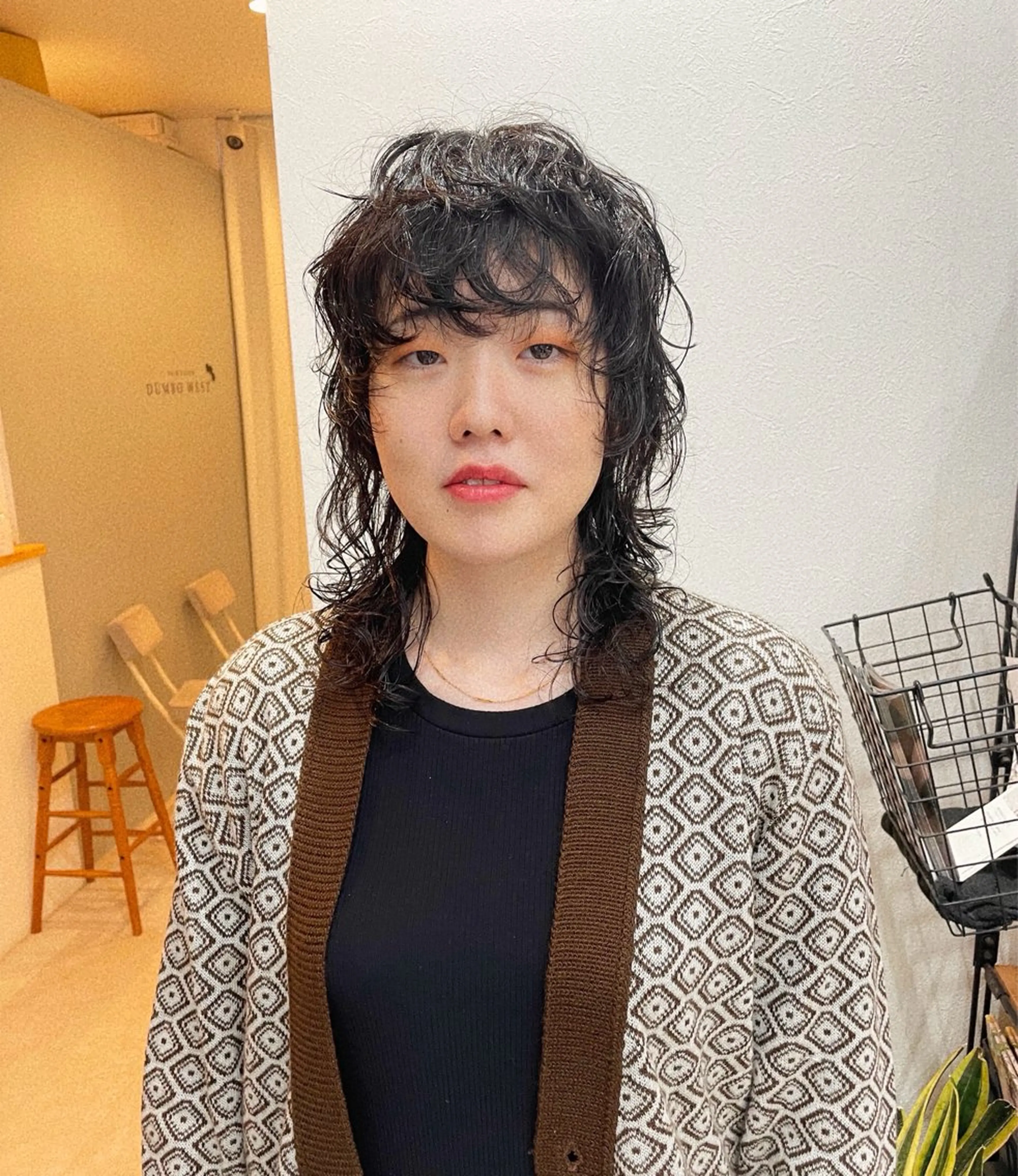 ミディアム パーマ ミディアムパーマ レイヤーカット ウルフカット カット パーマ トリートメント 堀江将太朗/恵比寿/ メンズカットのヘアスタイル