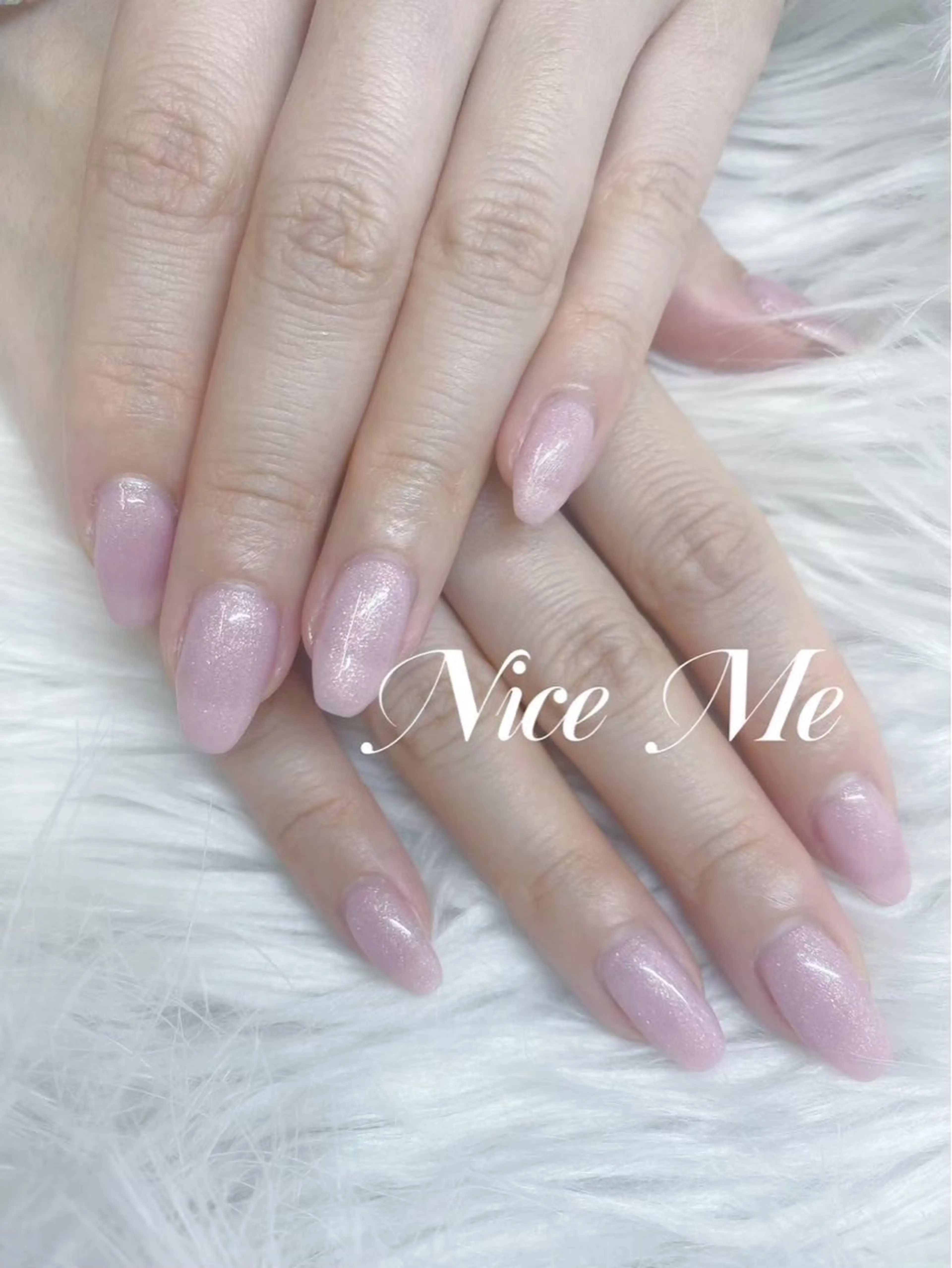 ハンドネイル ワンカラー オフあり ケア込みの写真