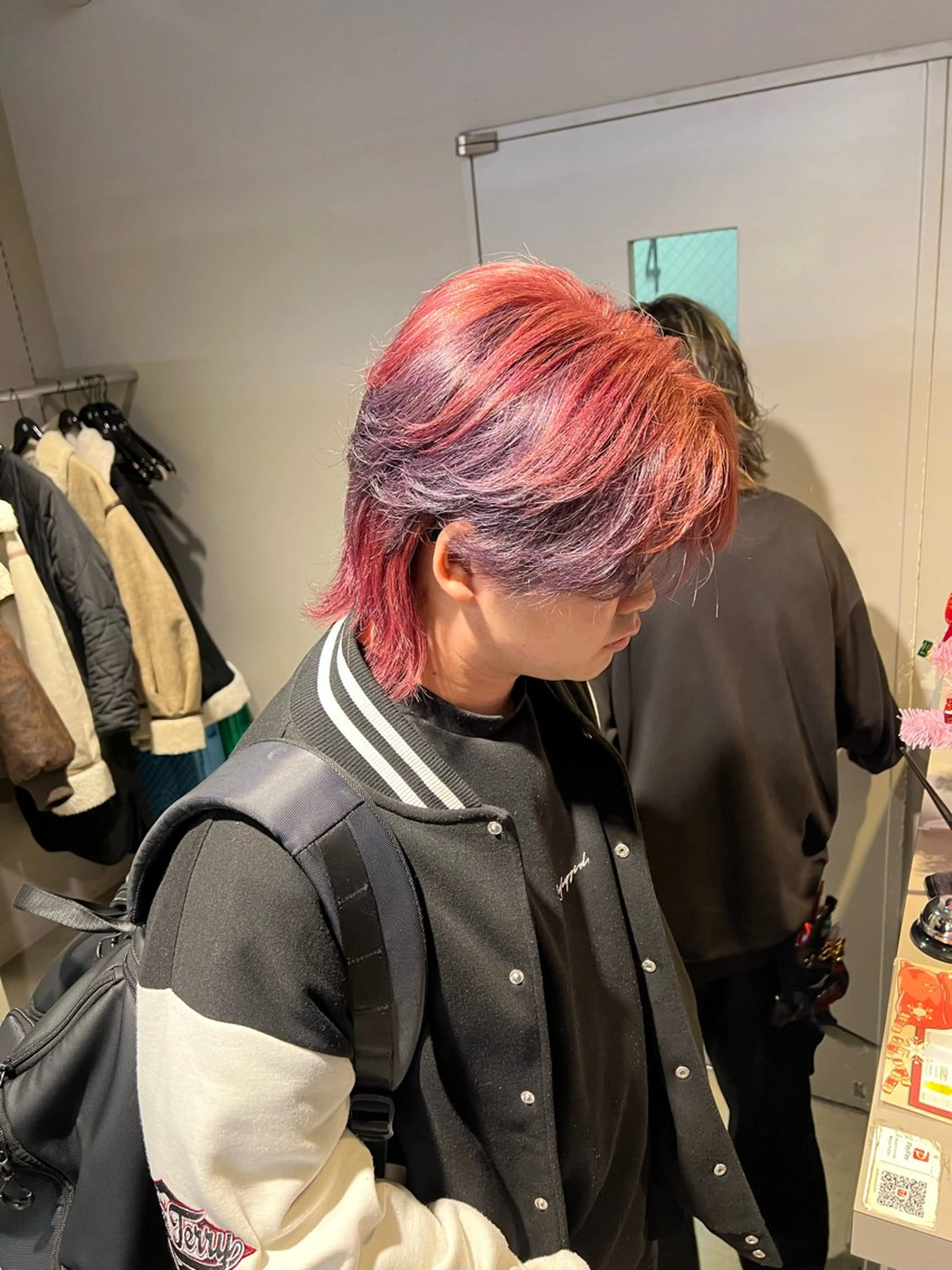 ショート カラー パーマ メンズ ヘアカラー トリートメント 韓国レイヤーカット /REIのヘアスタイル