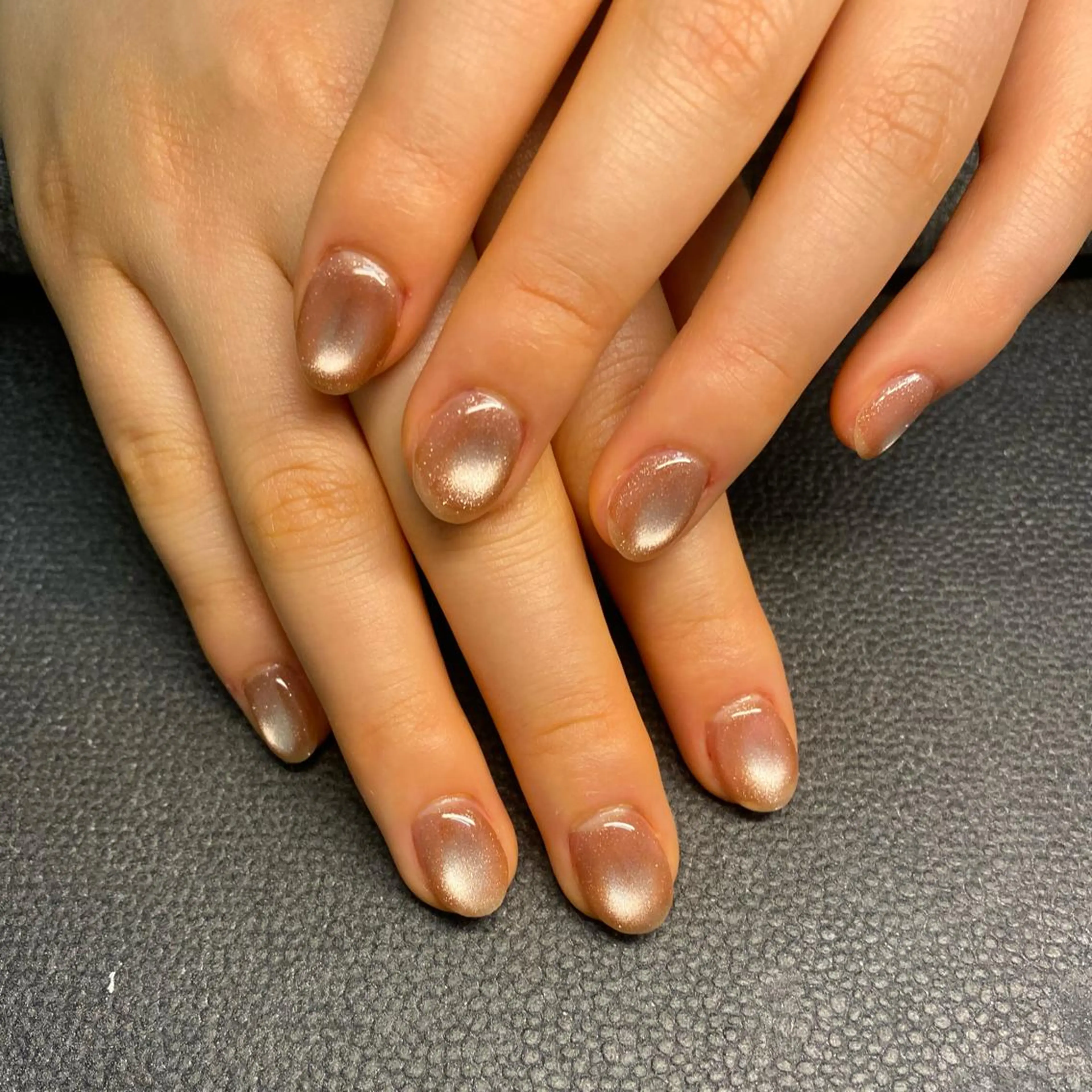 ネイル ブラウン マグネットネイル kagami所属・kagami マイのネイルデザイン