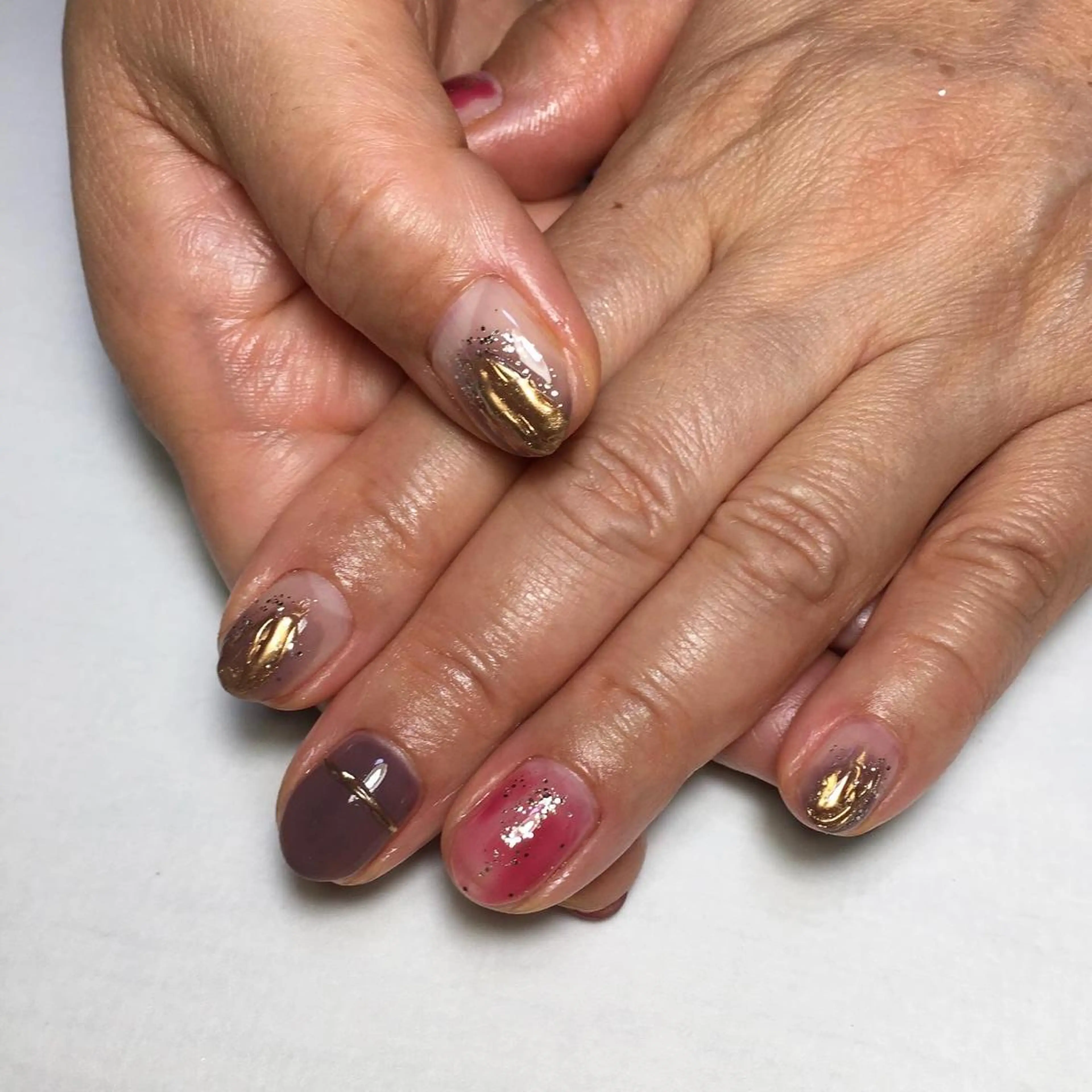 ネイル アートネイル ニュアンスネイル kipinail 川﨑えりかのネイルデザイン