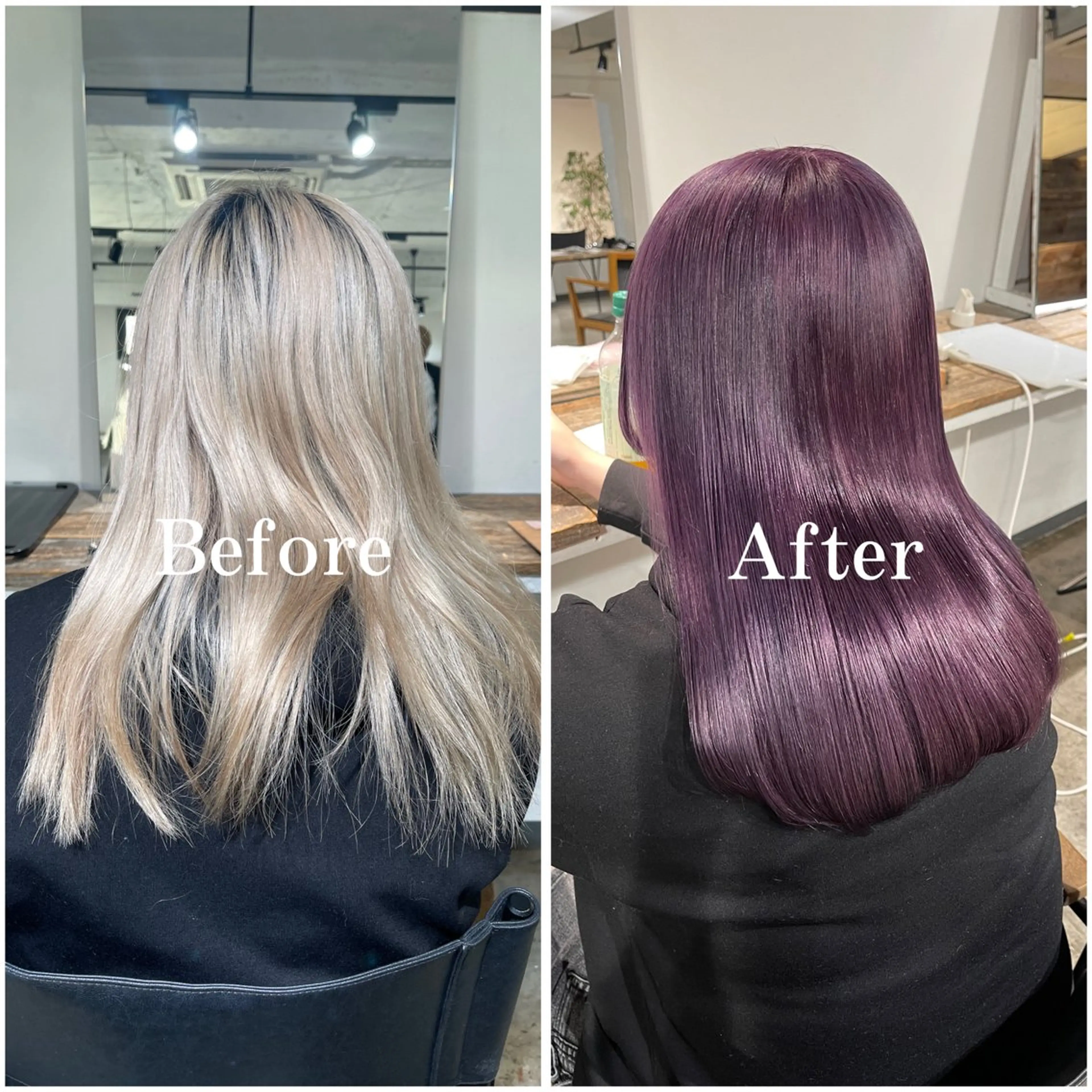 ロング カラー ブリーチ ケアブリーチ デザインカラー 似合わせカット ムラ修正/ ハイトーン💖Riaのヘアスタイル