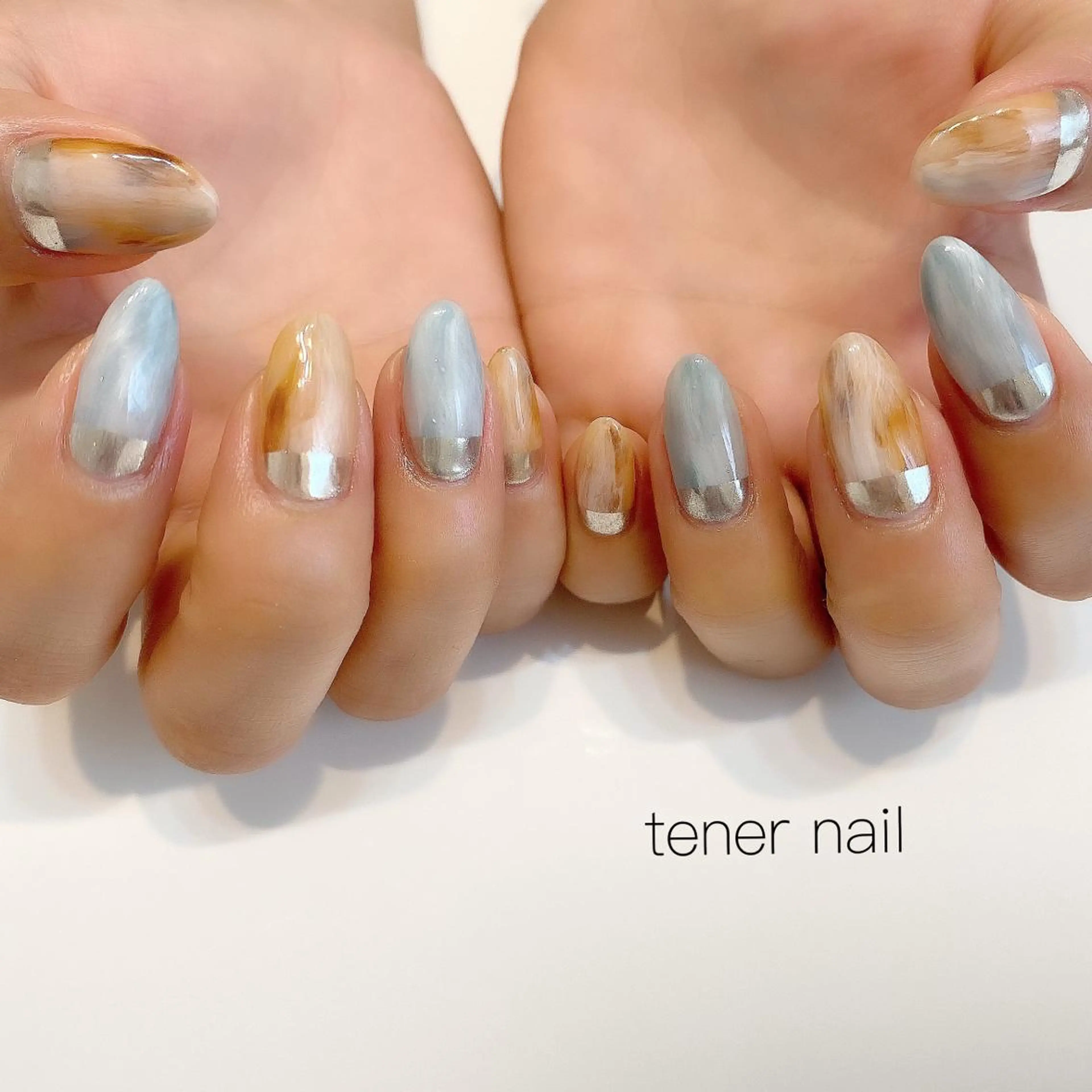 ネイル フレンチネイル ミラーネイル ニュアンスネイル tener  nail  テネルネイル所属・テネルネイル tener nailのネイルデザイン