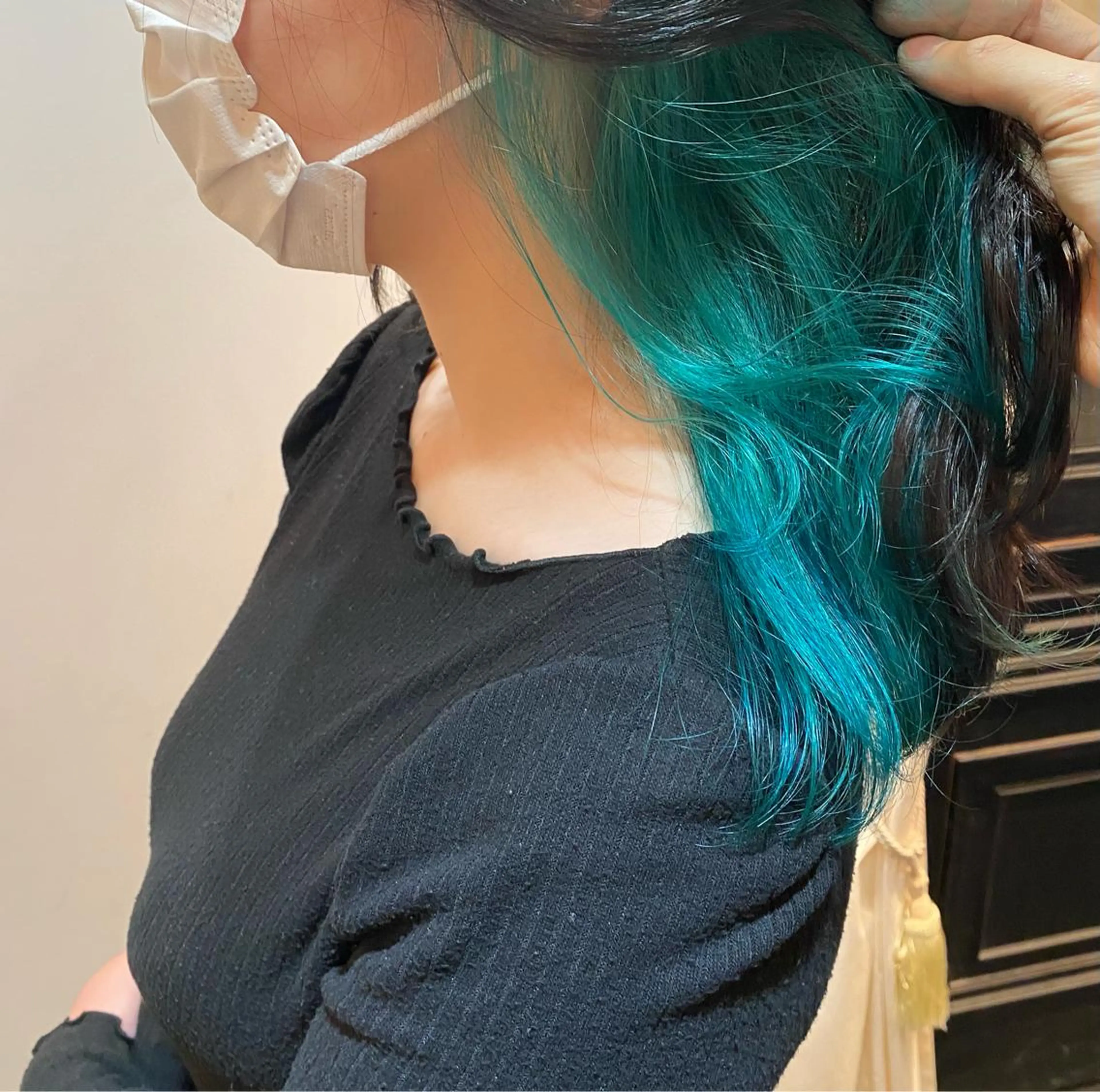 ロング カラー ブリーチ ヘアカラー トリートメント ヘッドスパ tonari 梅田、中崎町のヘアスタイル