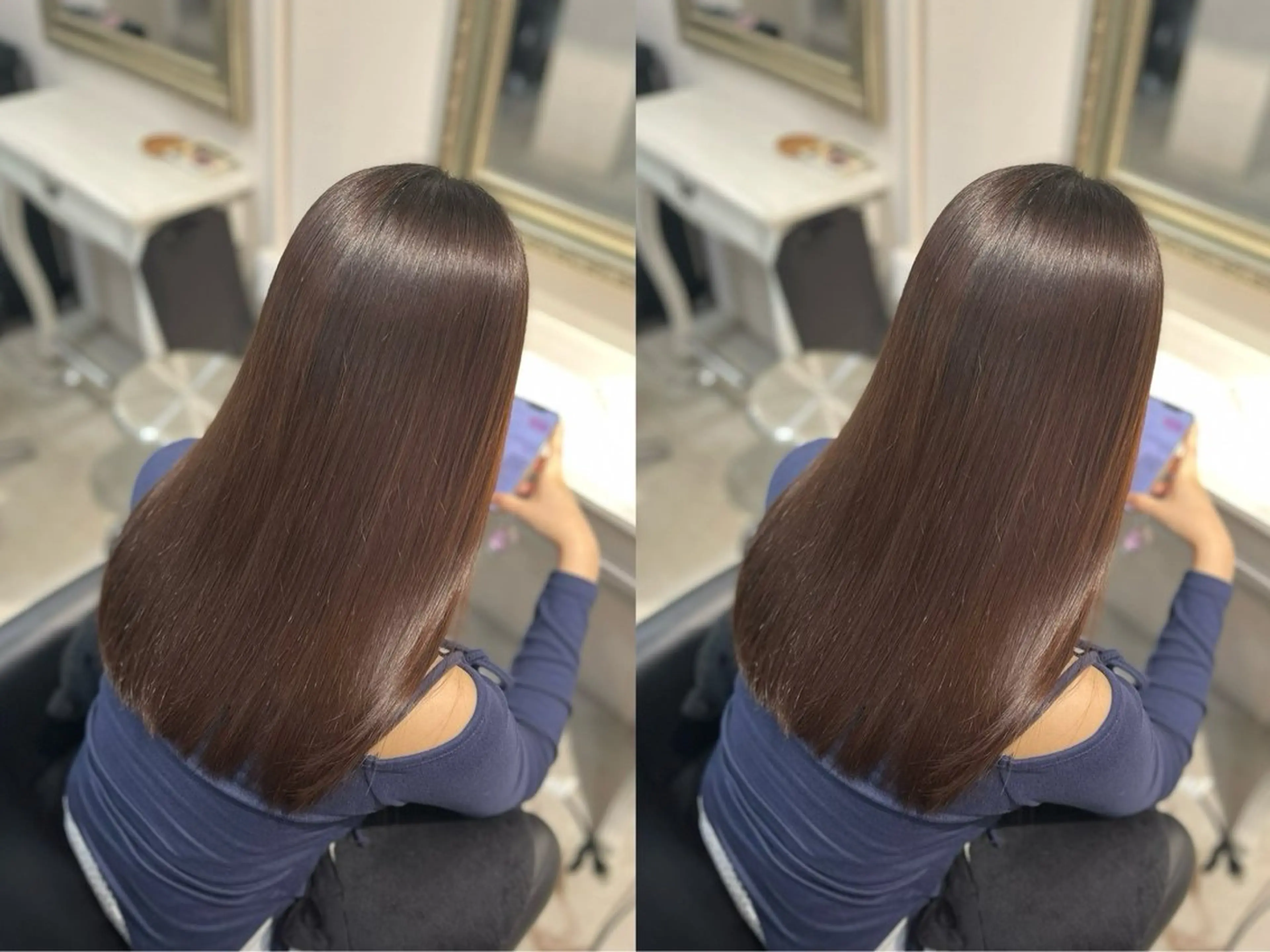 ロング カット 縮毛矯正 早﨑 映天のヘアスタイル